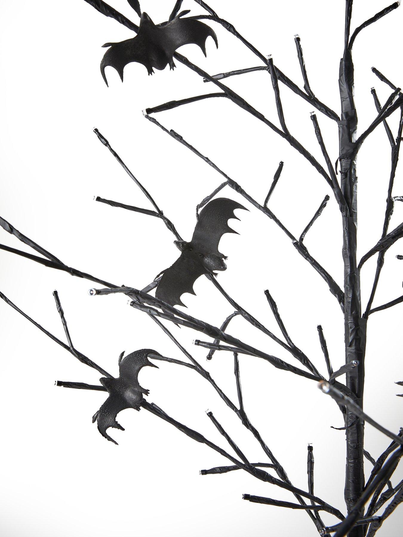 Image 4 of 6 of The Very Collection Pre Lit Bat Halloween&nbsp;Tree - 120cm