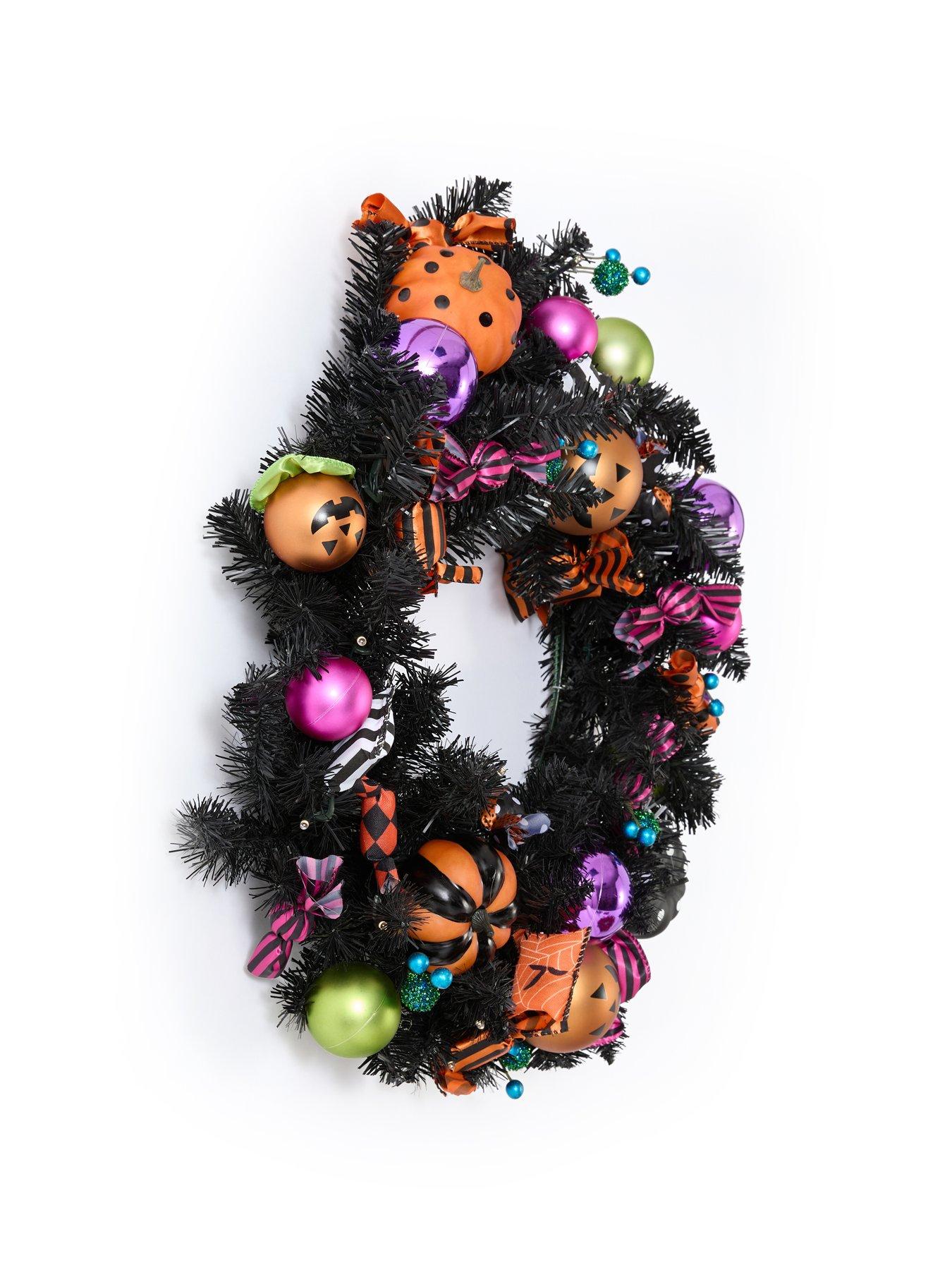 Image 4 of 7 of The Very Collection 60cm Multi Bauble Lit&nbsp;Halloween Wreath