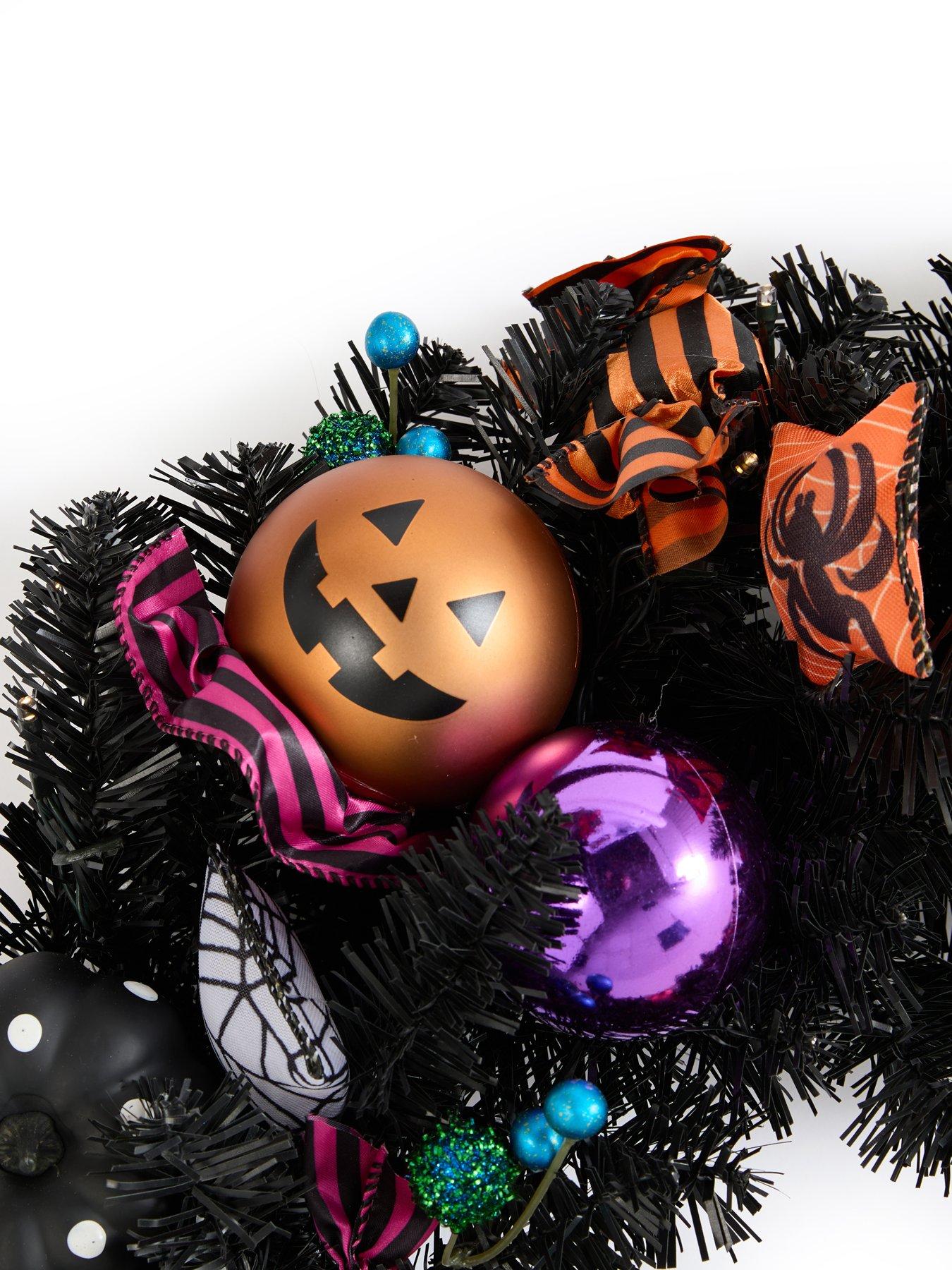 Image 6 of 7 of The Very Collection 60cm Multi Bauble Lit&nbsp;Halloween Wreath