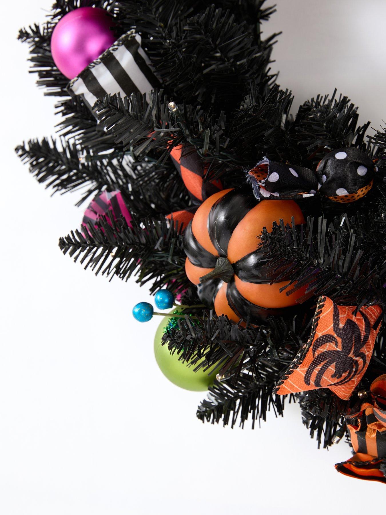 Image 7 of 7 of The Very Collection 60cm Multi Bauble Lit&nbsp;Halloween Wreath