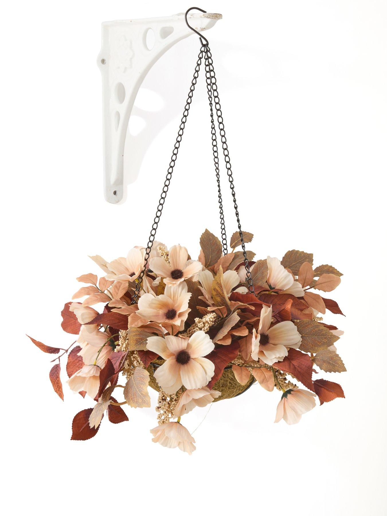 Image 2 of 7 of The Very Collection Natural Florals Hanging Basket Autumn Decoration