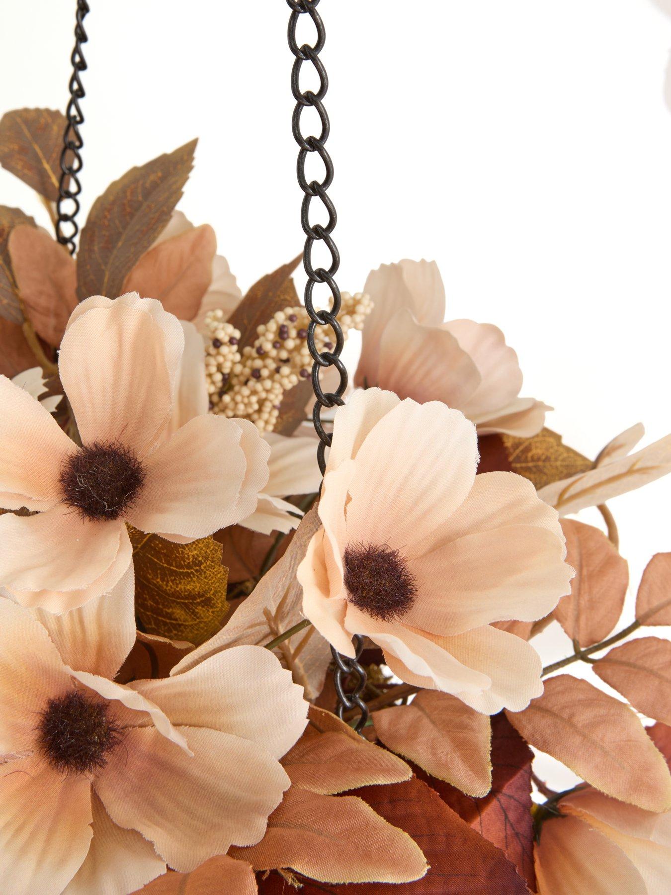Image 5 of 7 of The Very Collection Natural Florals Hanging Basket Autumn Decoration