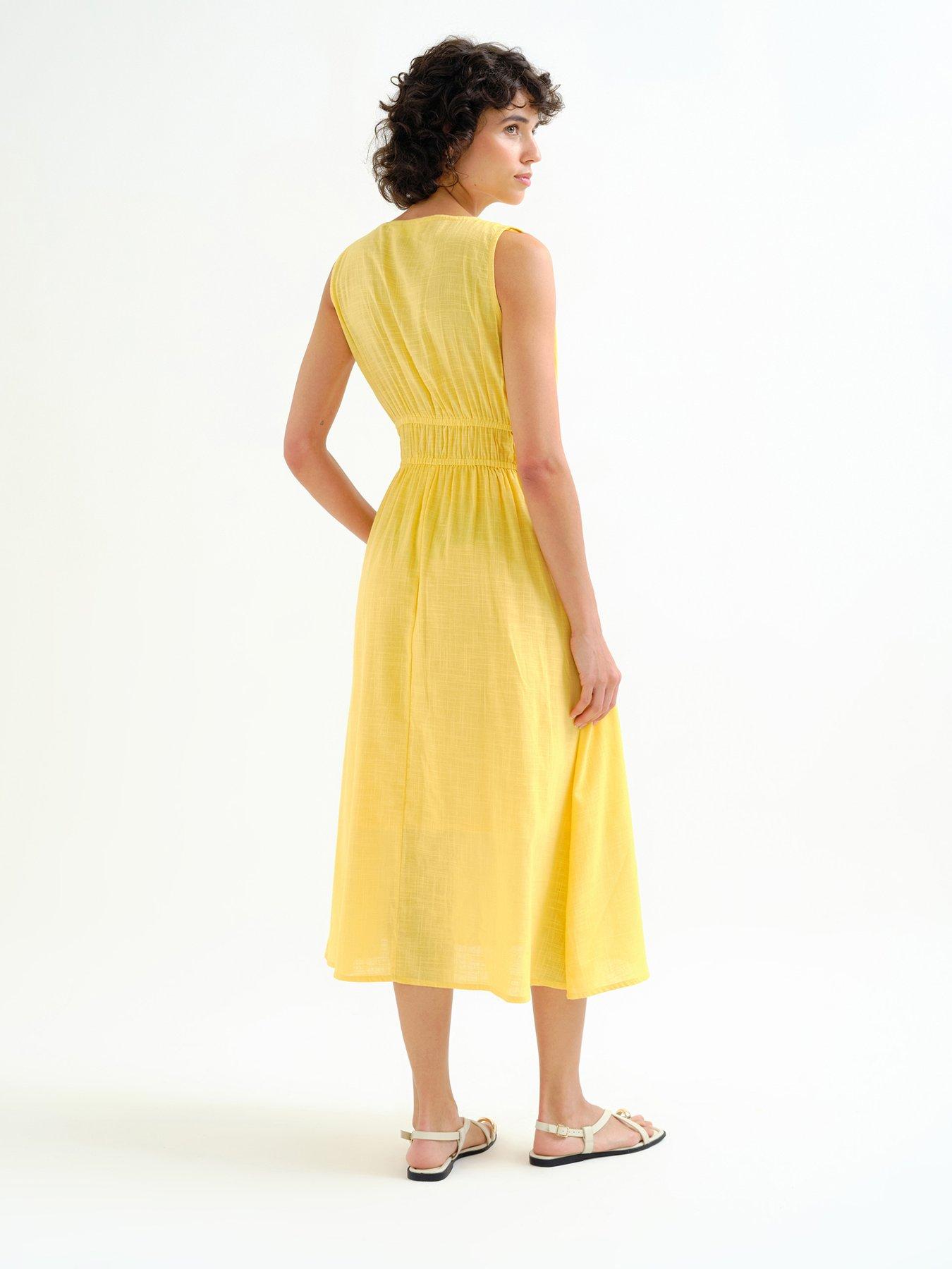 Image 2 of 5 of Compania Fantastica Midi Dress - Yellow