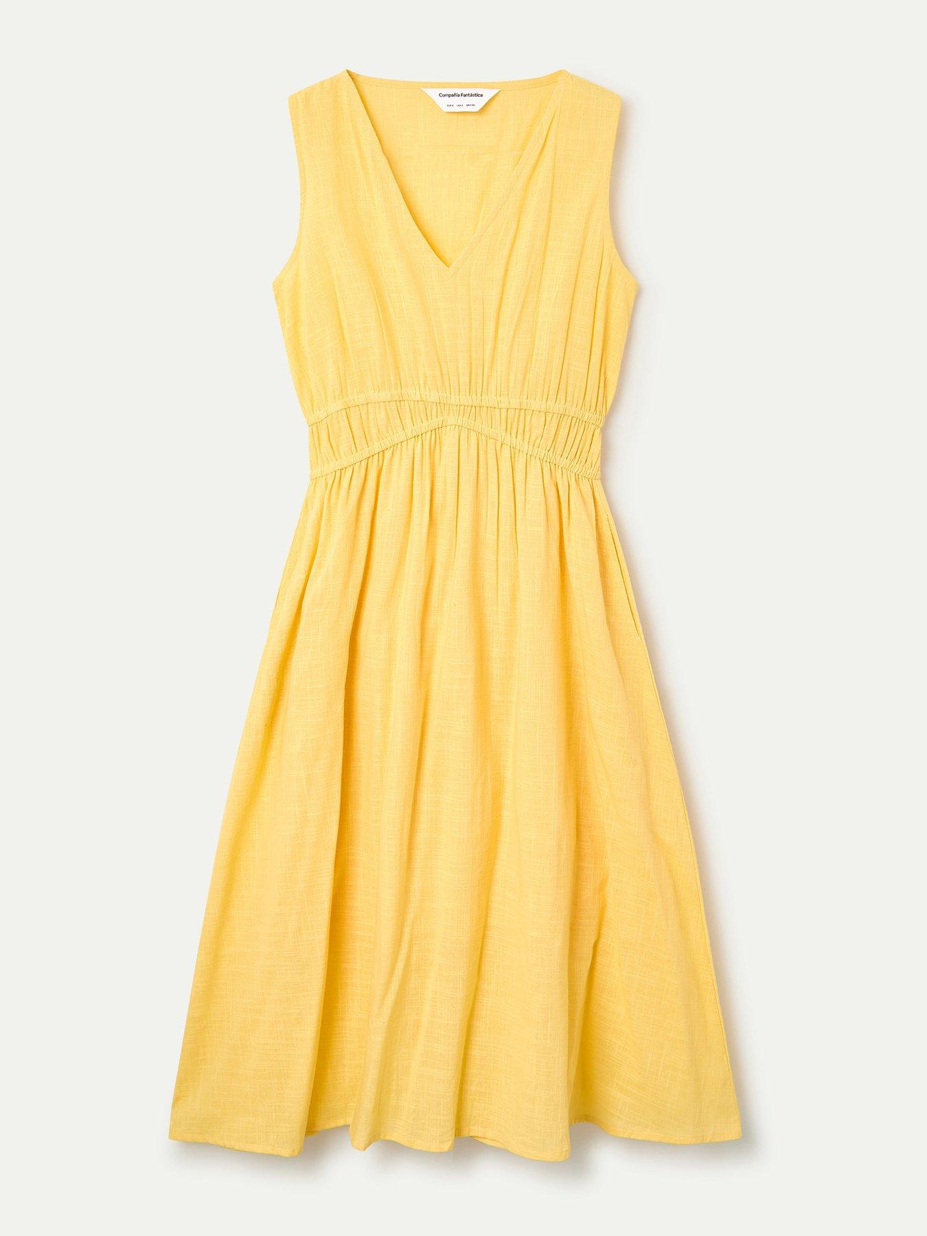 Image 5 of 5 of Compania Fantastica Midi Dress - Yellow