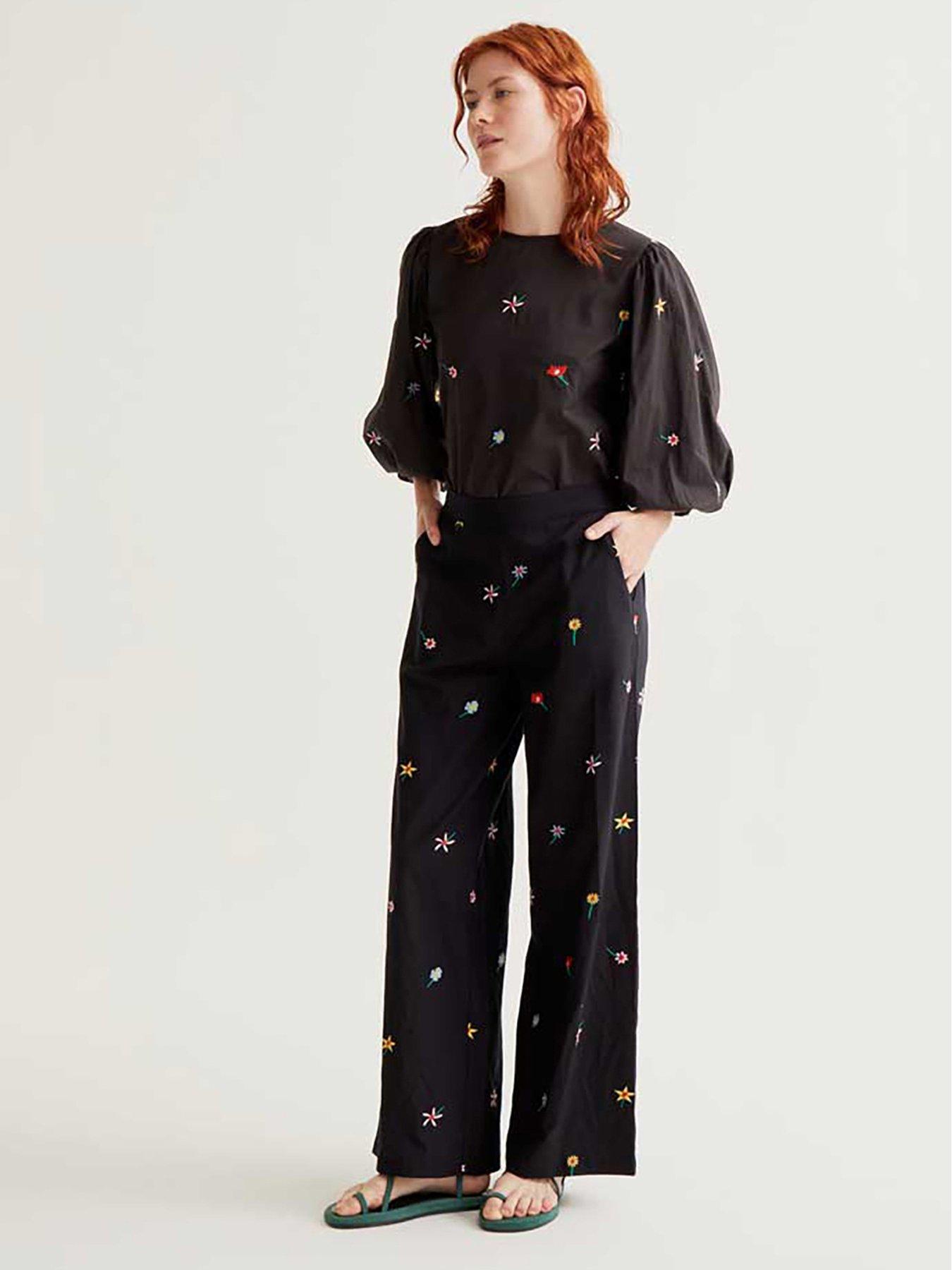 Image 3 of 5 of Compania Fantastica Flowers Trousers