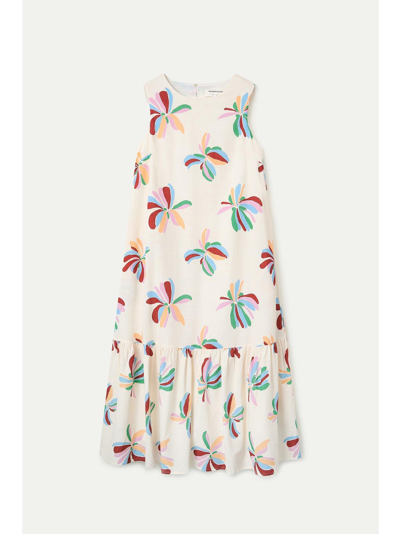 Image 5 of 5 of Compania Fantastica Monarda Long Dress - White