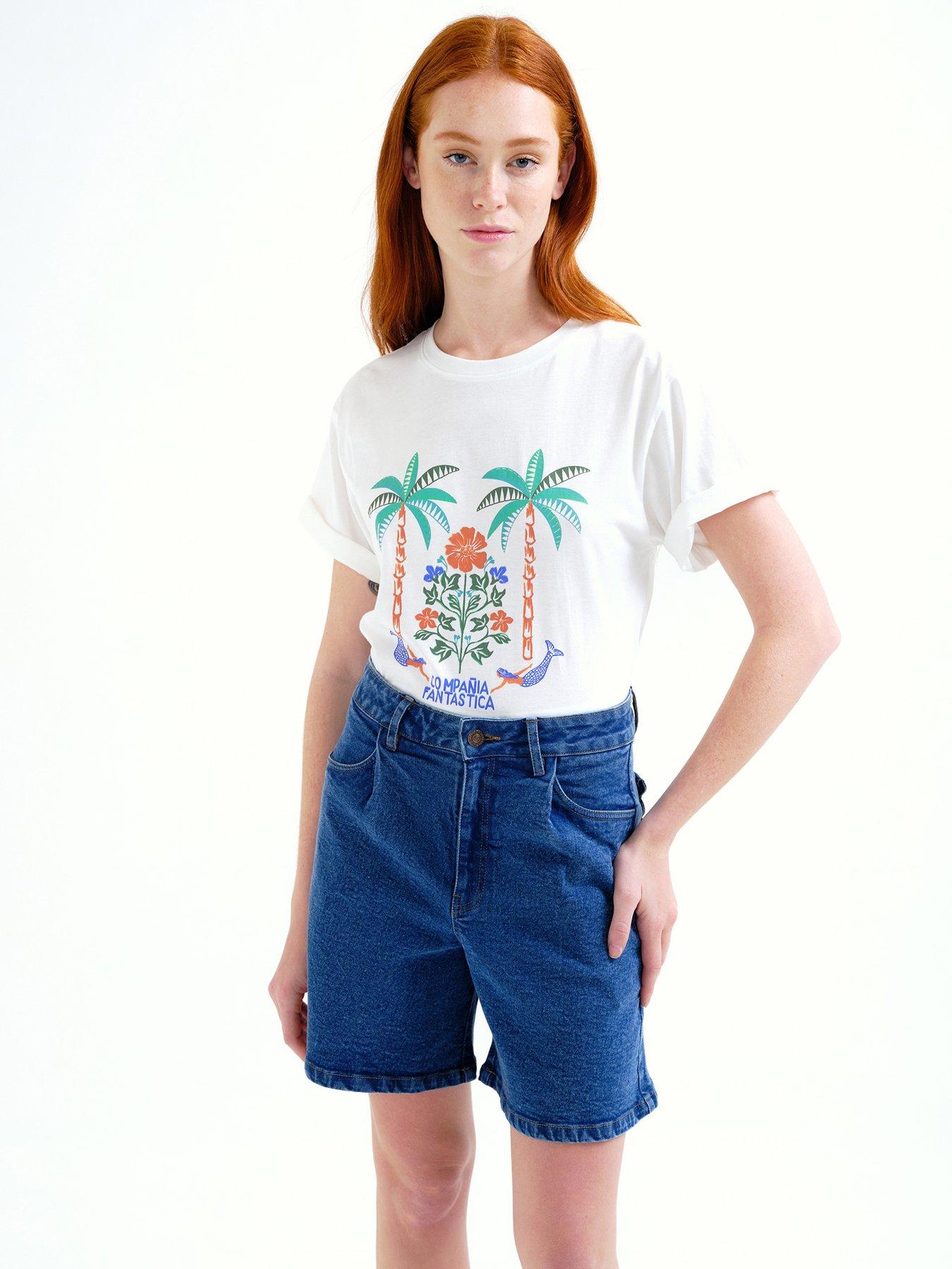 Compania Fantastica Palm Tree T-Shirt - White
