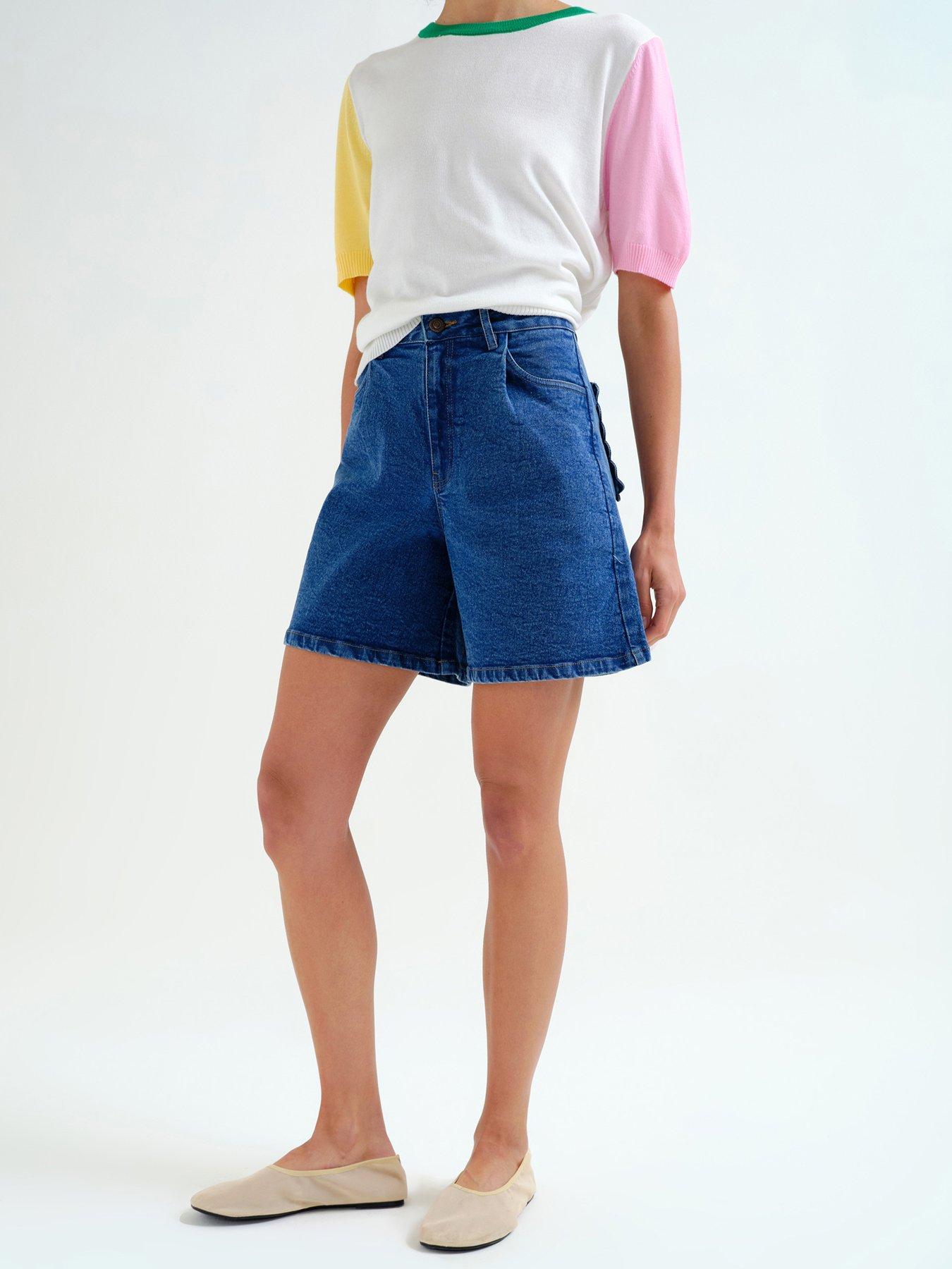 Compania Fantastica Denim Shorts - Blue