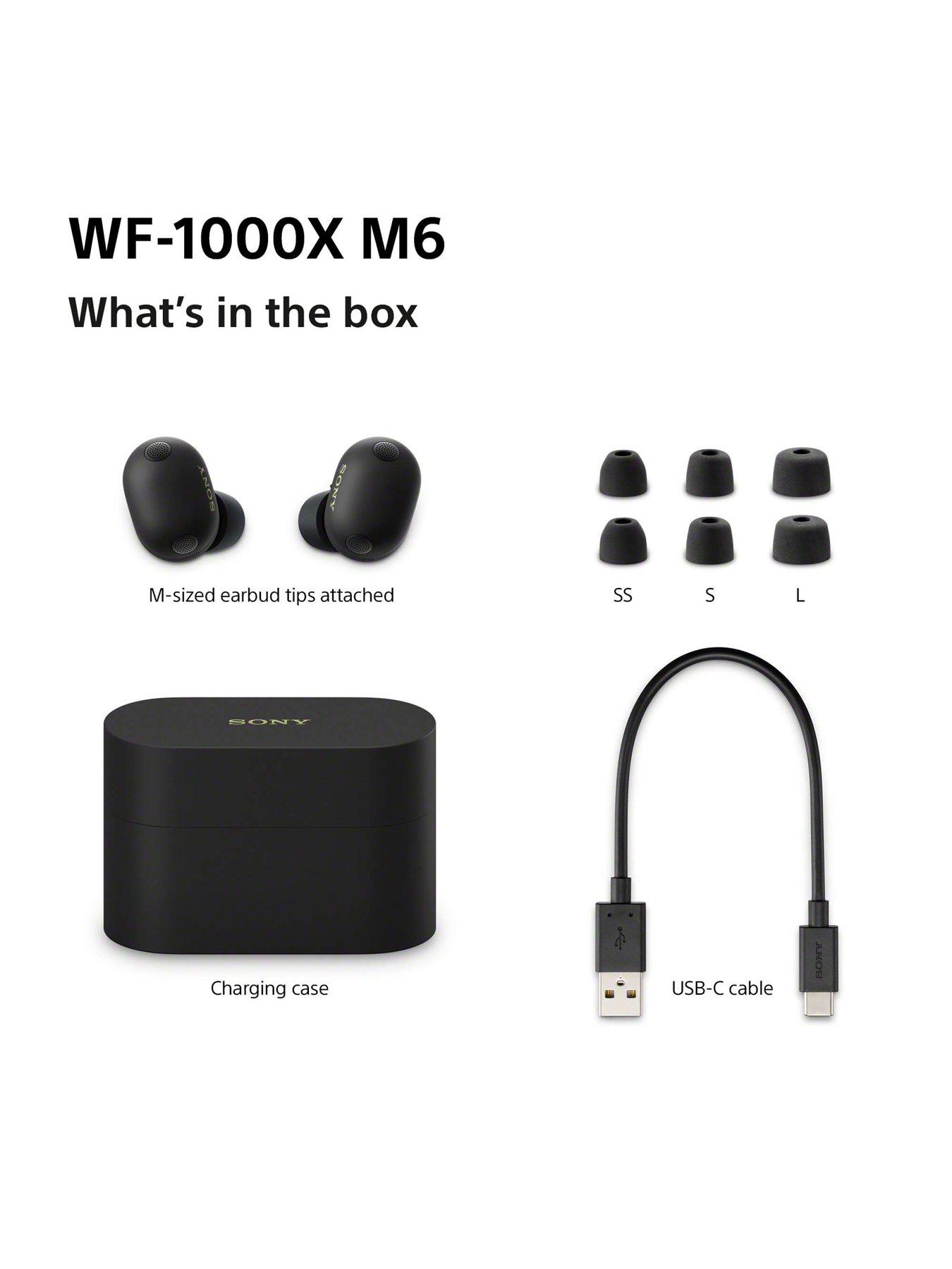 Sony WF1000XM6 Noise Cancelling In-Ear Headphones Black | Littlewoods