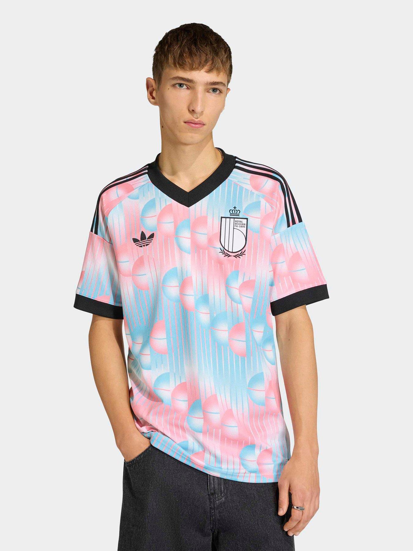 adidas Mens Belgium 26 Away Replica Football Shirt - Blue