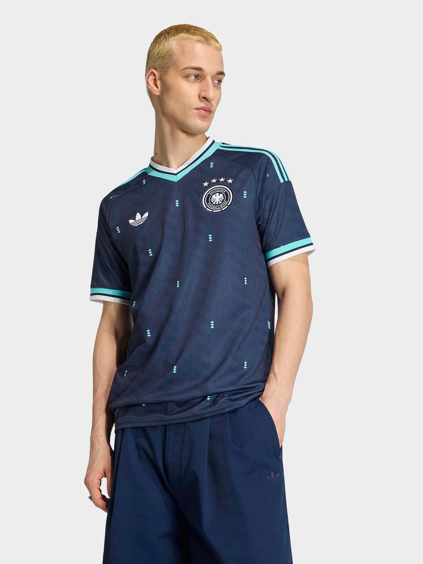 adidas Mens Germany 26 Away Replica Football Shirt - Navy
