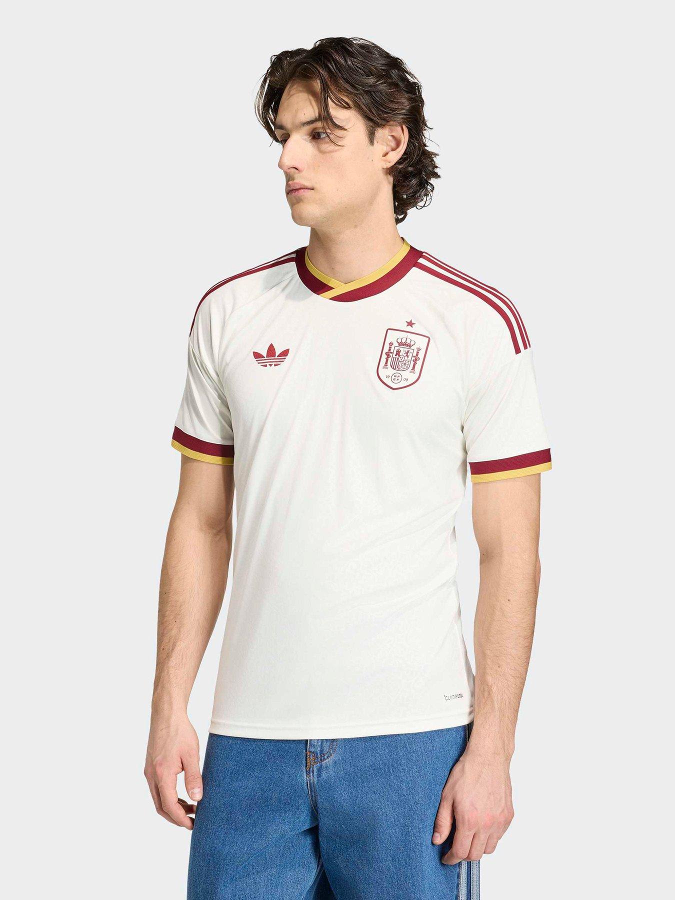 adidas Mens Spain 26 Away Replica Football Shirt - White