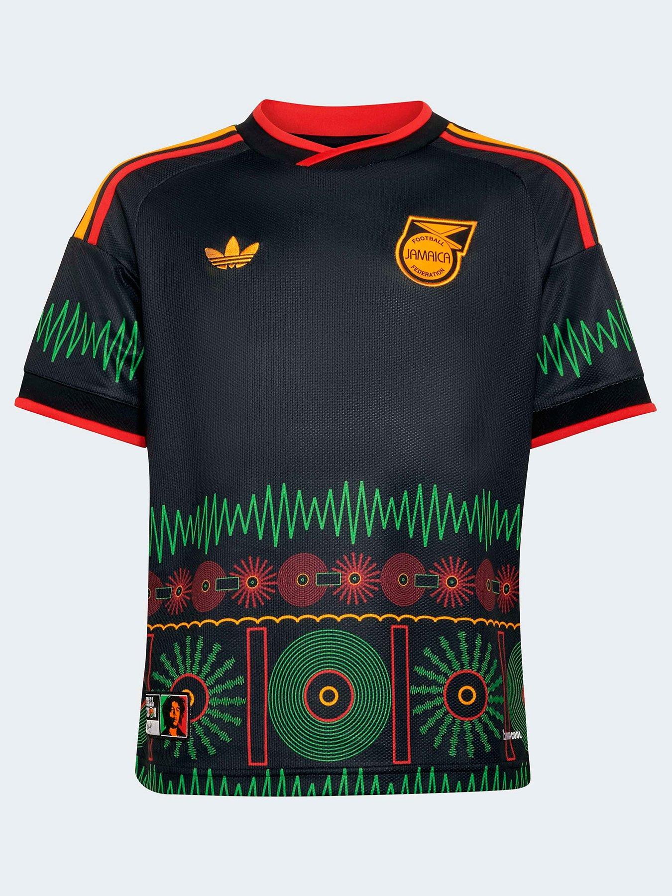 adidas Junior Jamaica 26 Away Replica Football Shirt - Black