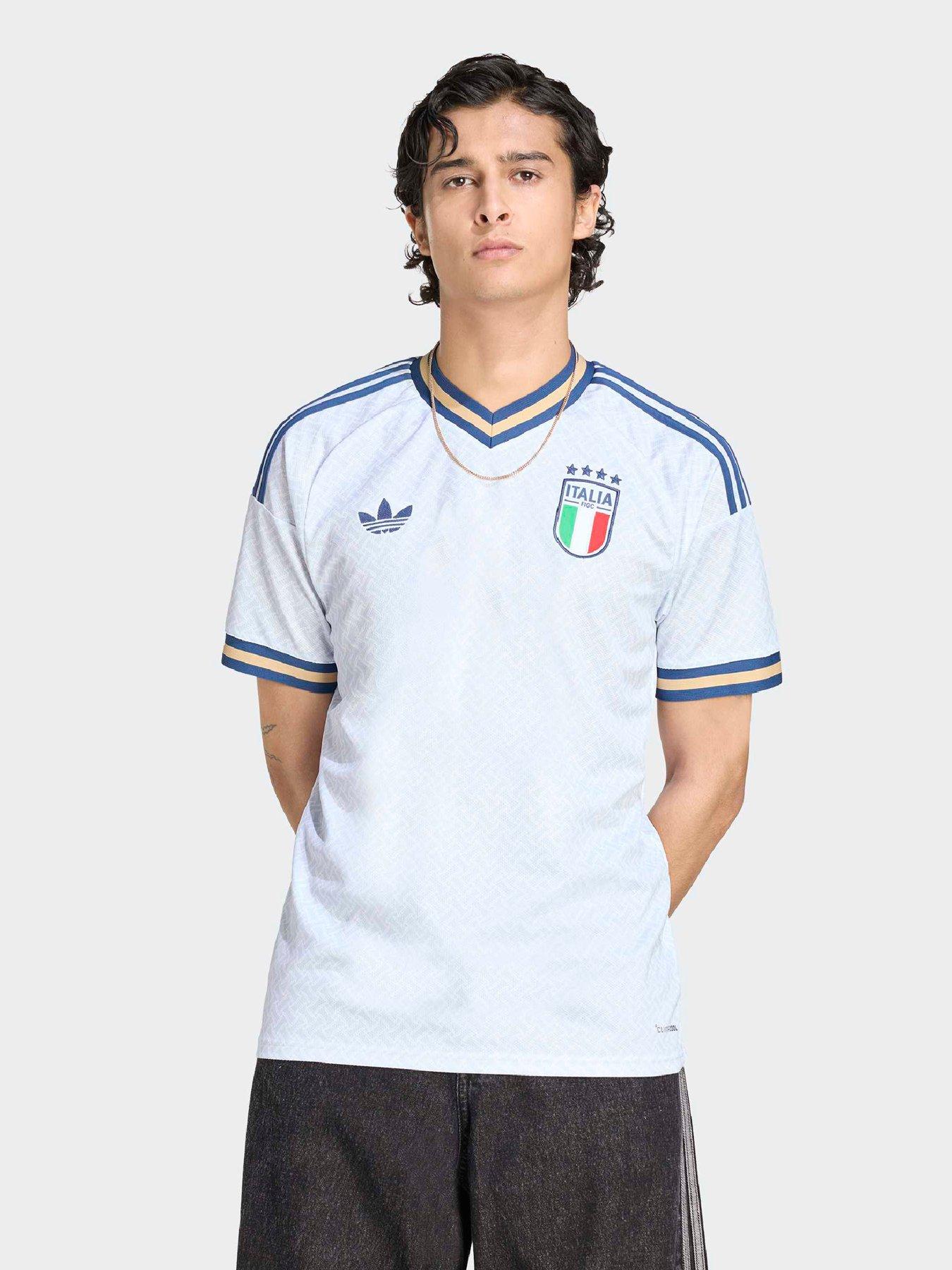 adidas Mens Italy 26 Away Replica Football Shirt - White
