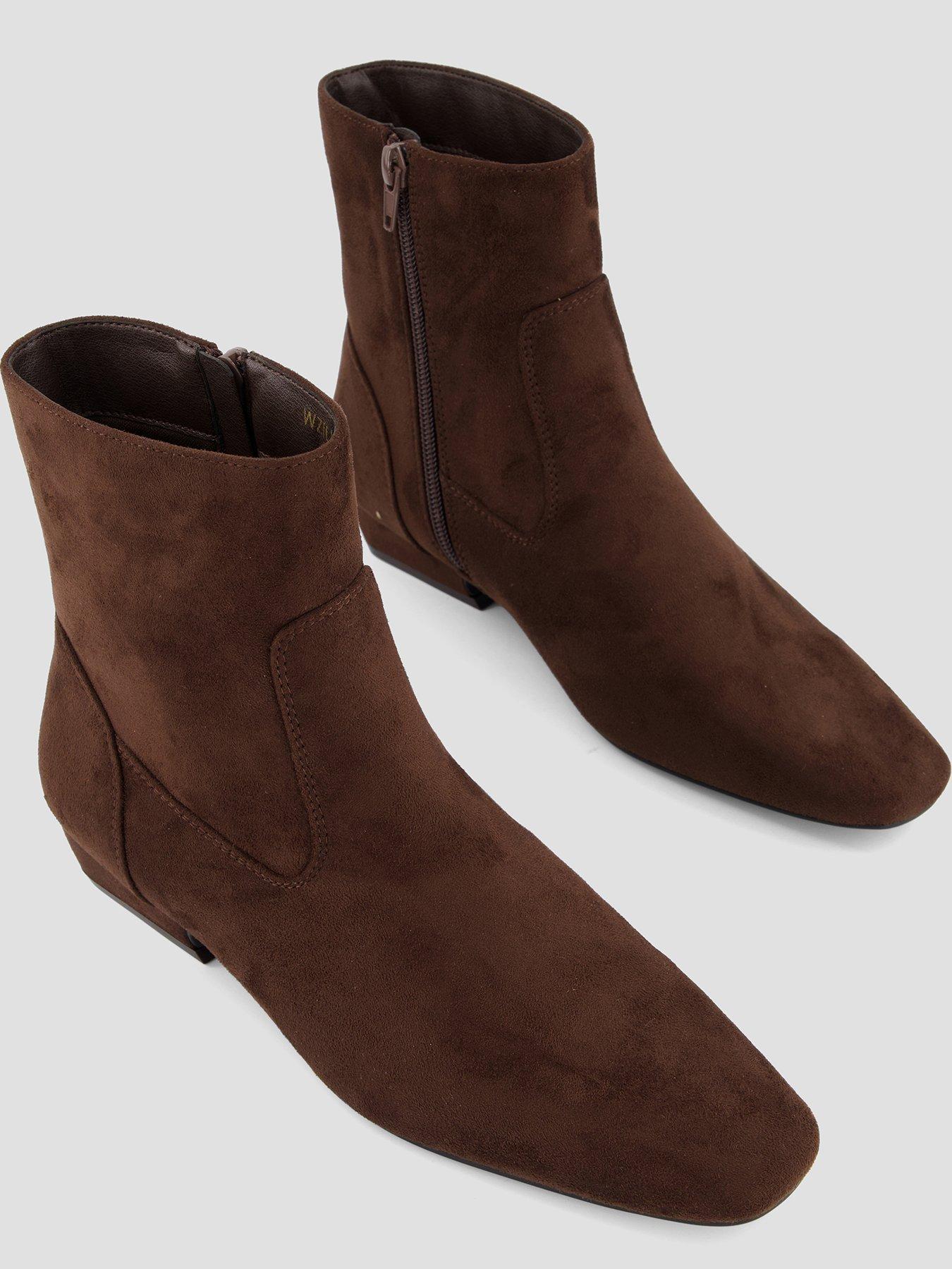 Image 3 of 6 of The Very Collection Chisel Toe Ankle Boot - Brown