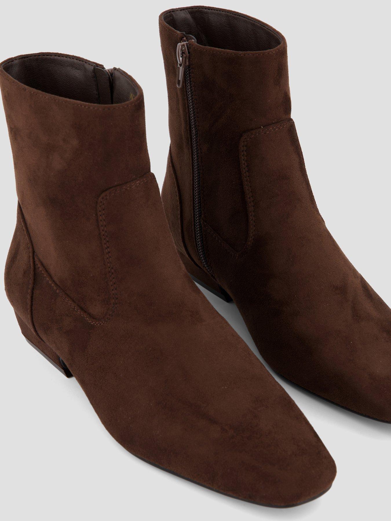 Image 5 of 6 of The Very Collection Chisel Toe Ankle Boot - Brown