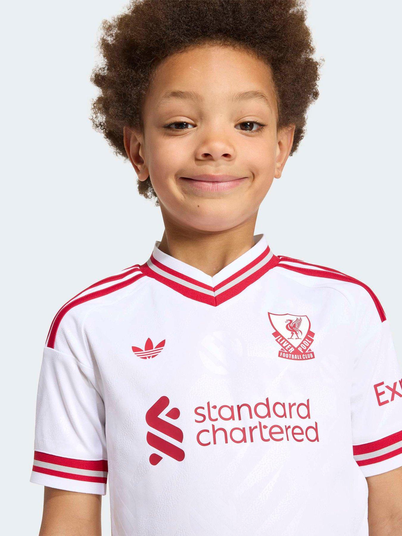 Image 4 of 5 of adidas Junior Liverpool Fc 26/27 Away Mini Kit - White