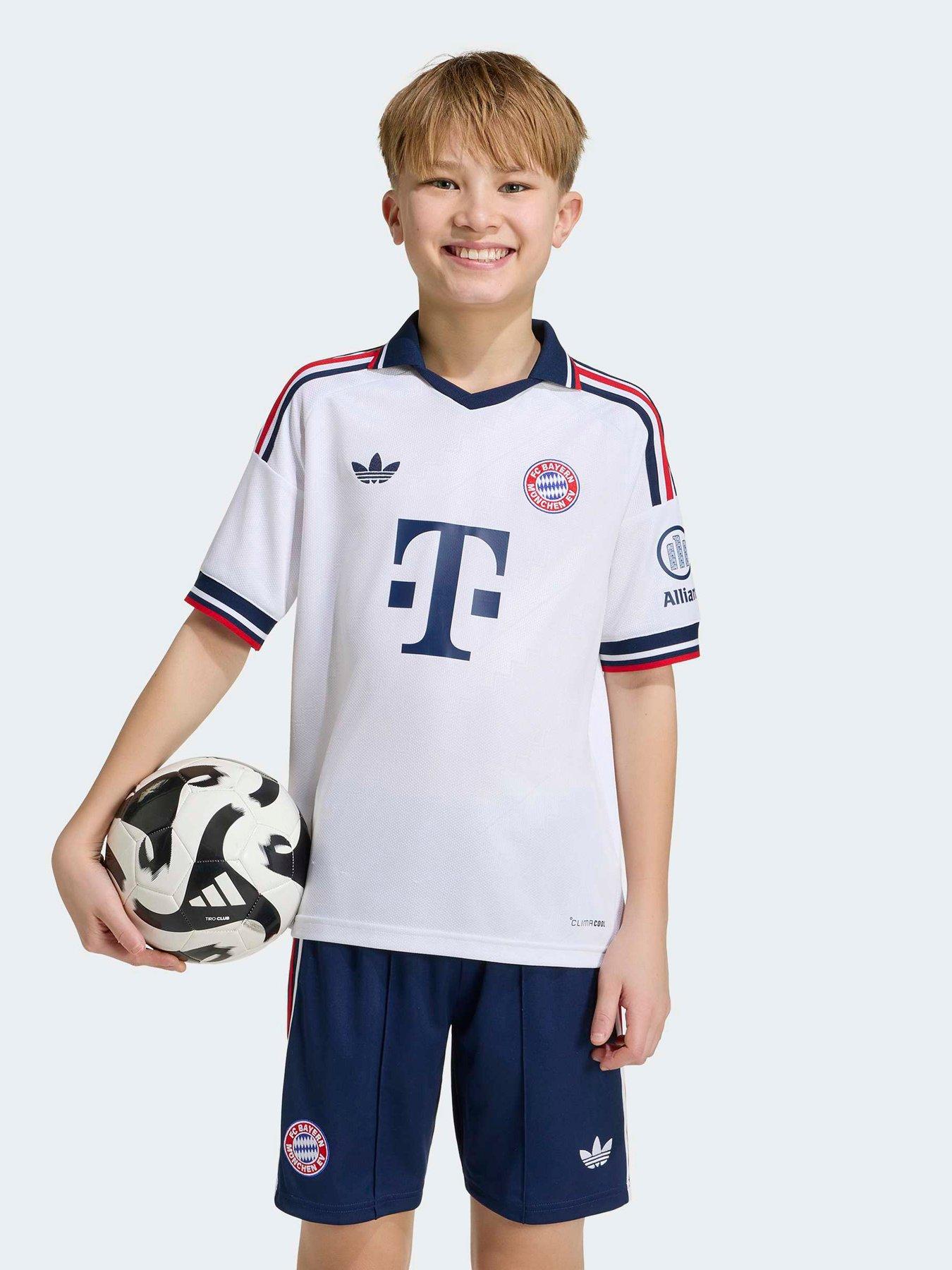 adidas Junior Fc Bayern Munich 26/27 Away Stadium Replica Shirt - White
