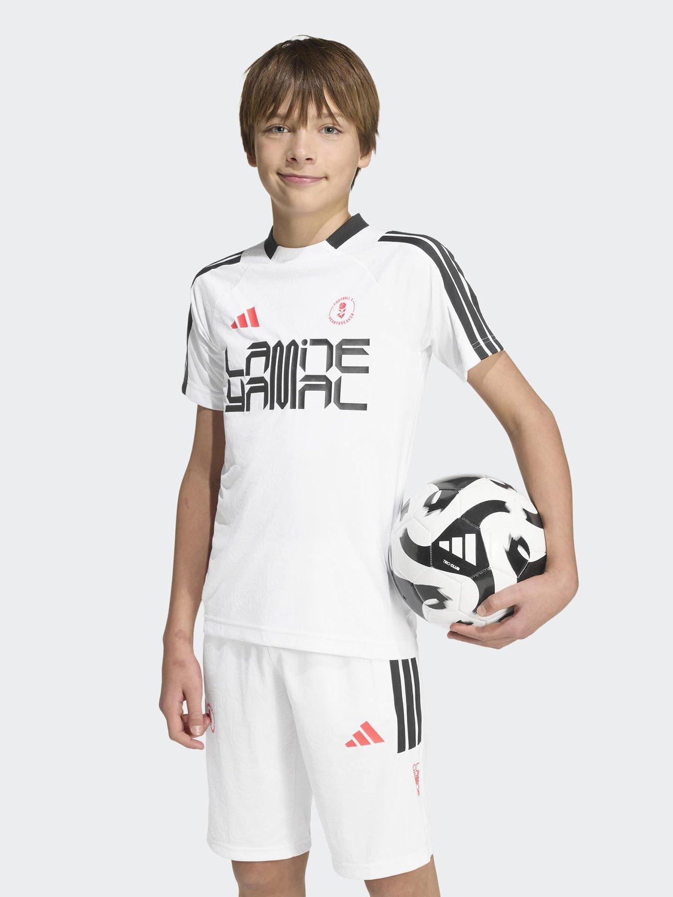 adidas Junior Lamine Yamal Football Training T-Shirt - White