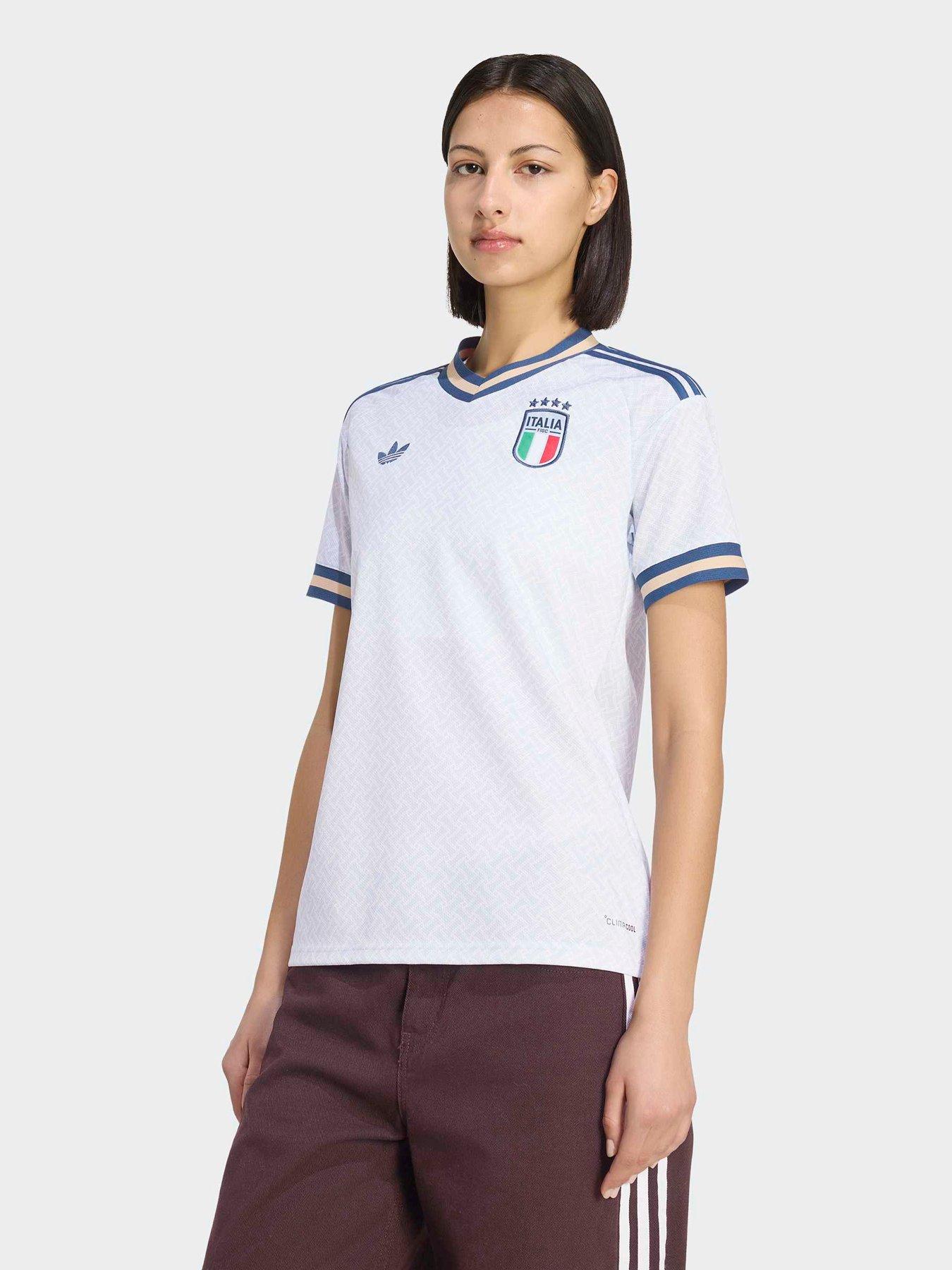 adidas Womens Italy 26 Away Replica Football Shirt - White