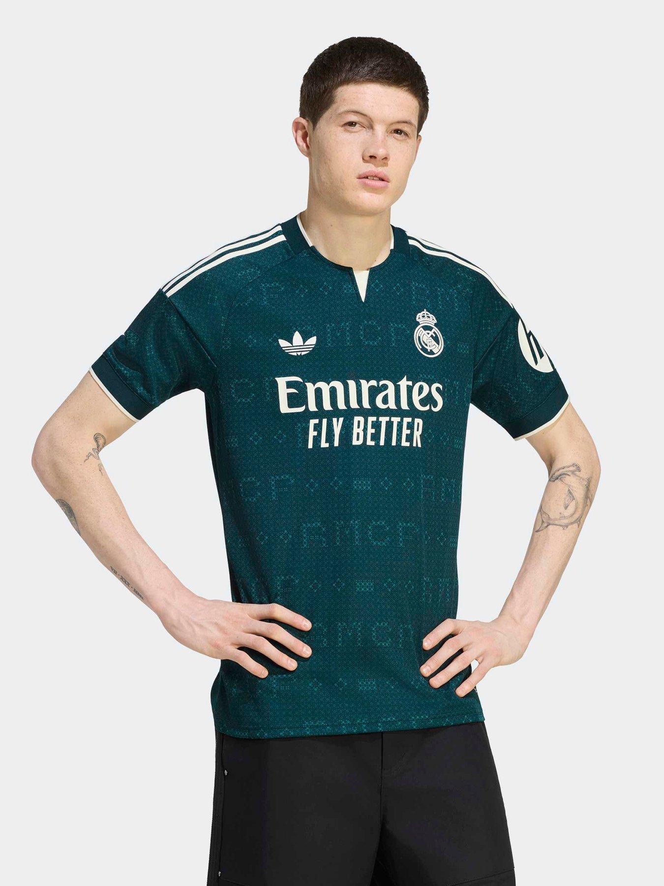 adidas Mens Real Madrid 26/27 Away Stadium Replica Shirt - Green