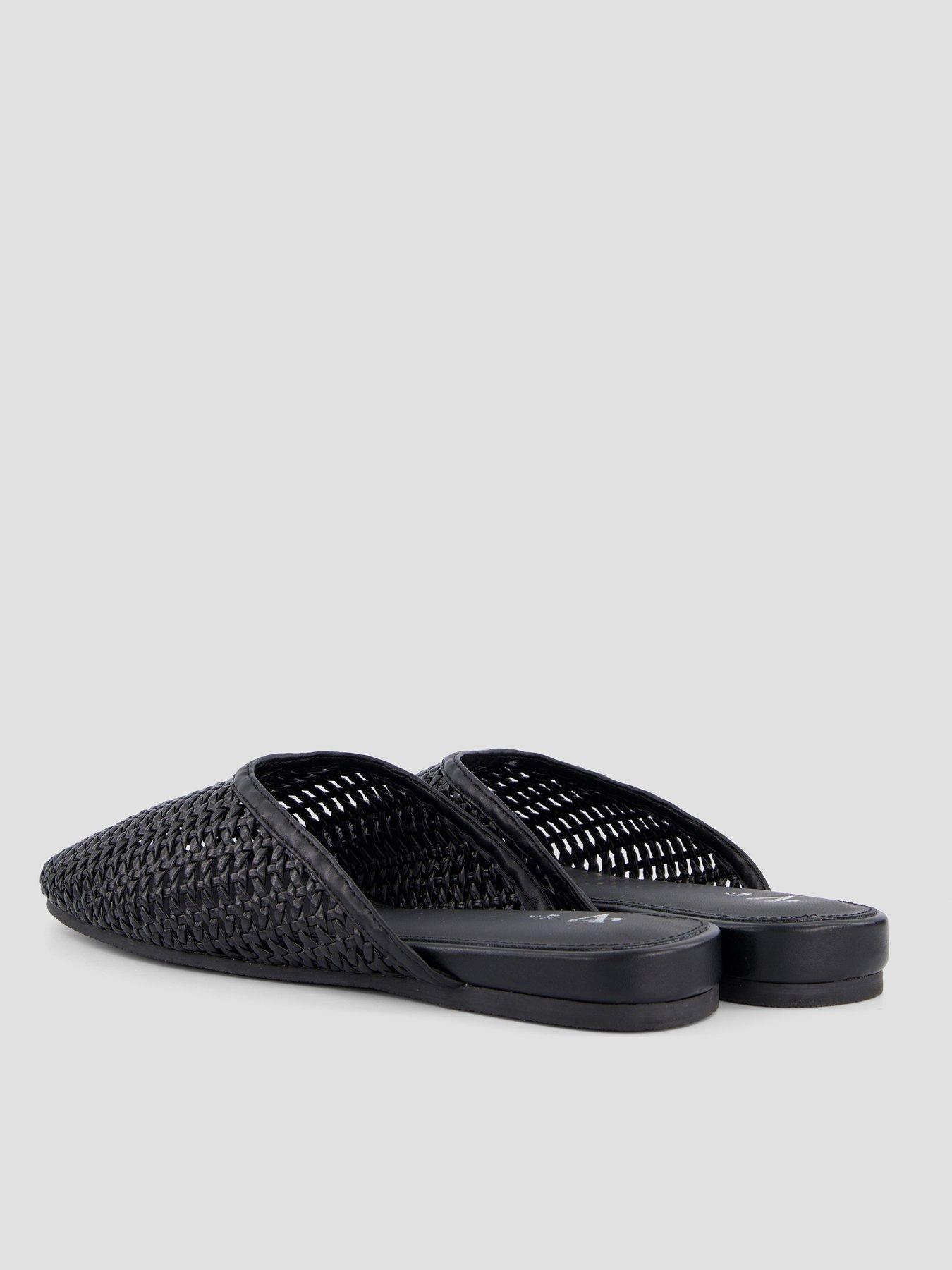 Image 6 of 7 of The Very Collection Weave Mule - Black