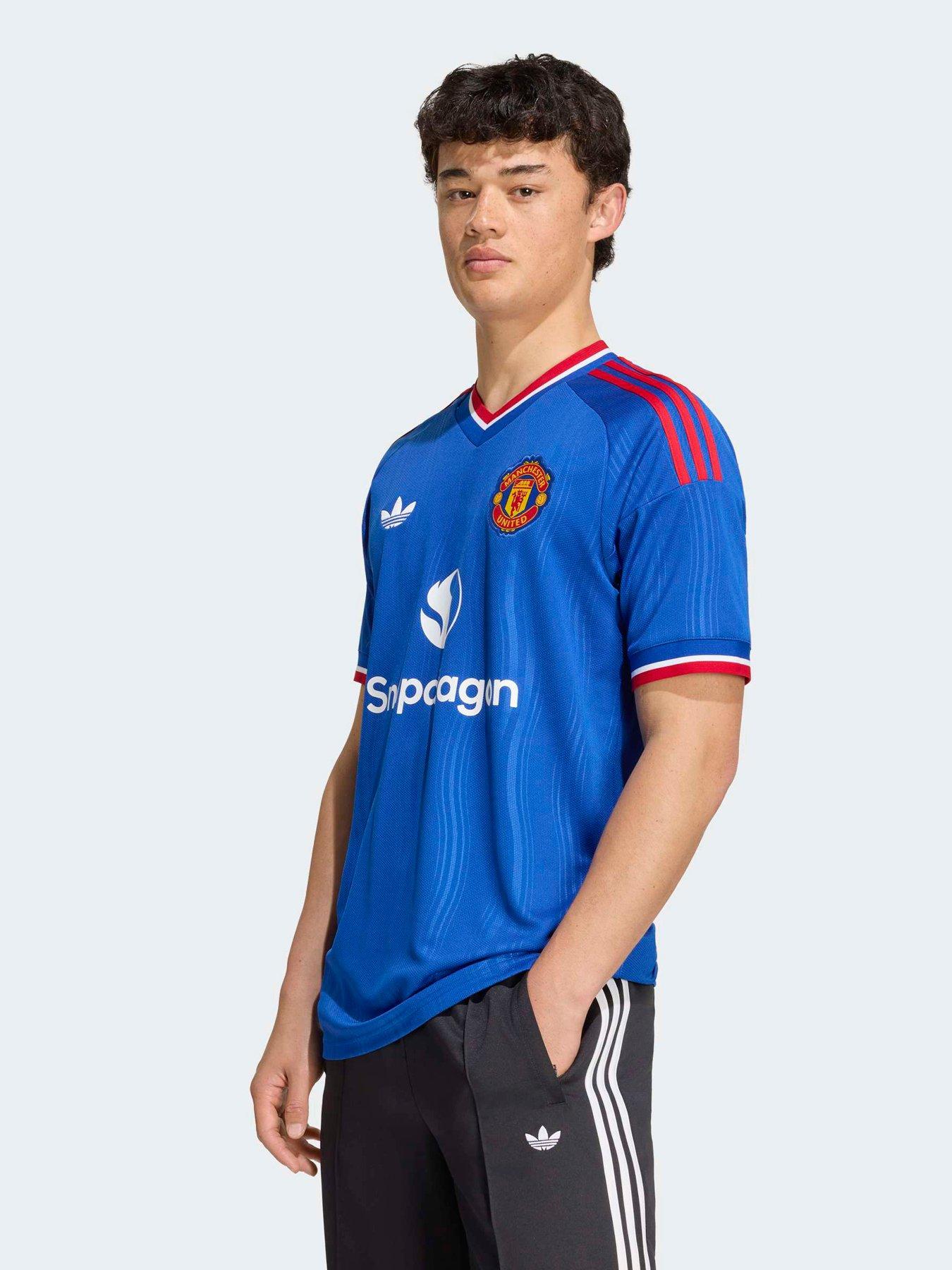 adidas Mens Manchester United 26/27 Away Replica Football Shirt - Blue