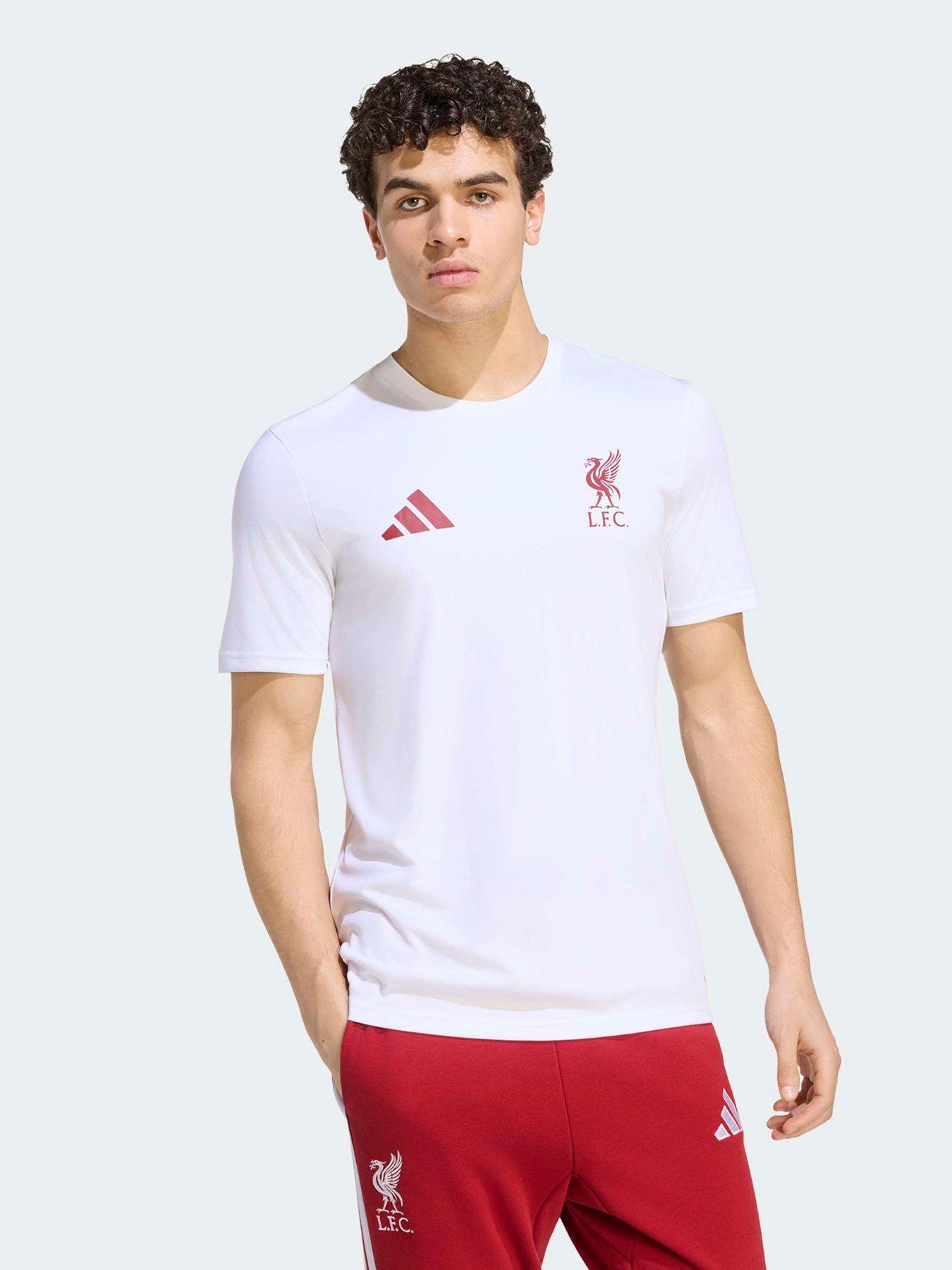 adidas Mens Liverpool FC Pes T-Shirt - White