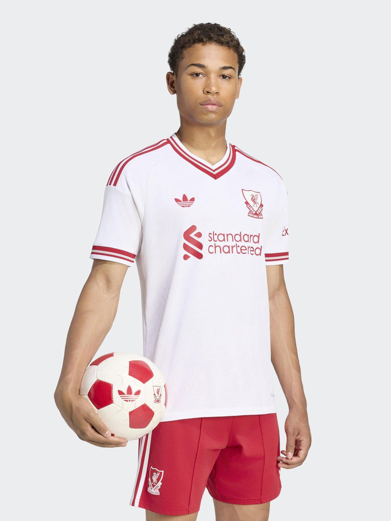 adidas Mens Liverpool Fc 26/27 Away Authentic Replica Shirt - White