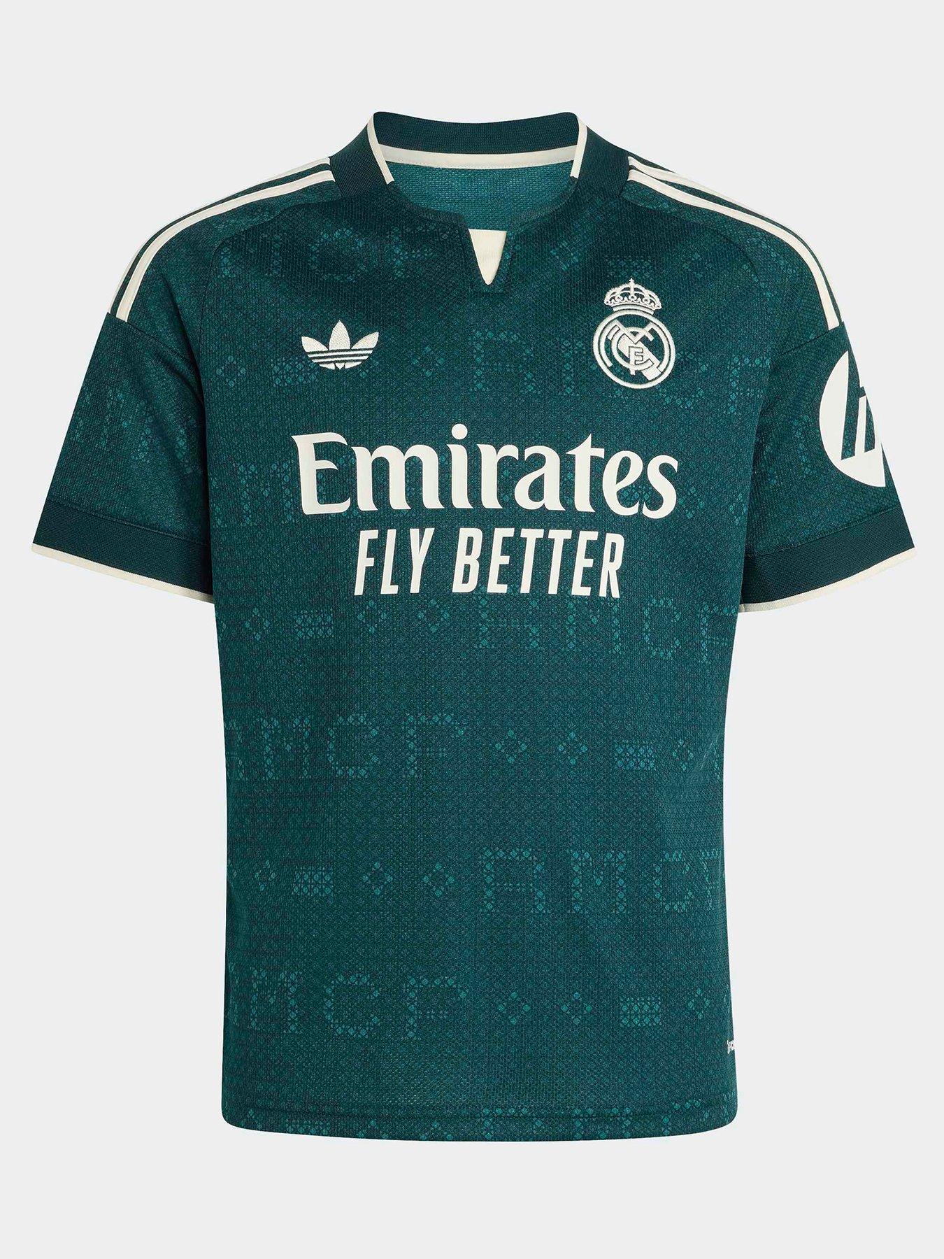 Image 2 of 5 of adidas Junior Real Madrid 26/27 Away Stadium Replica Shirt - Green