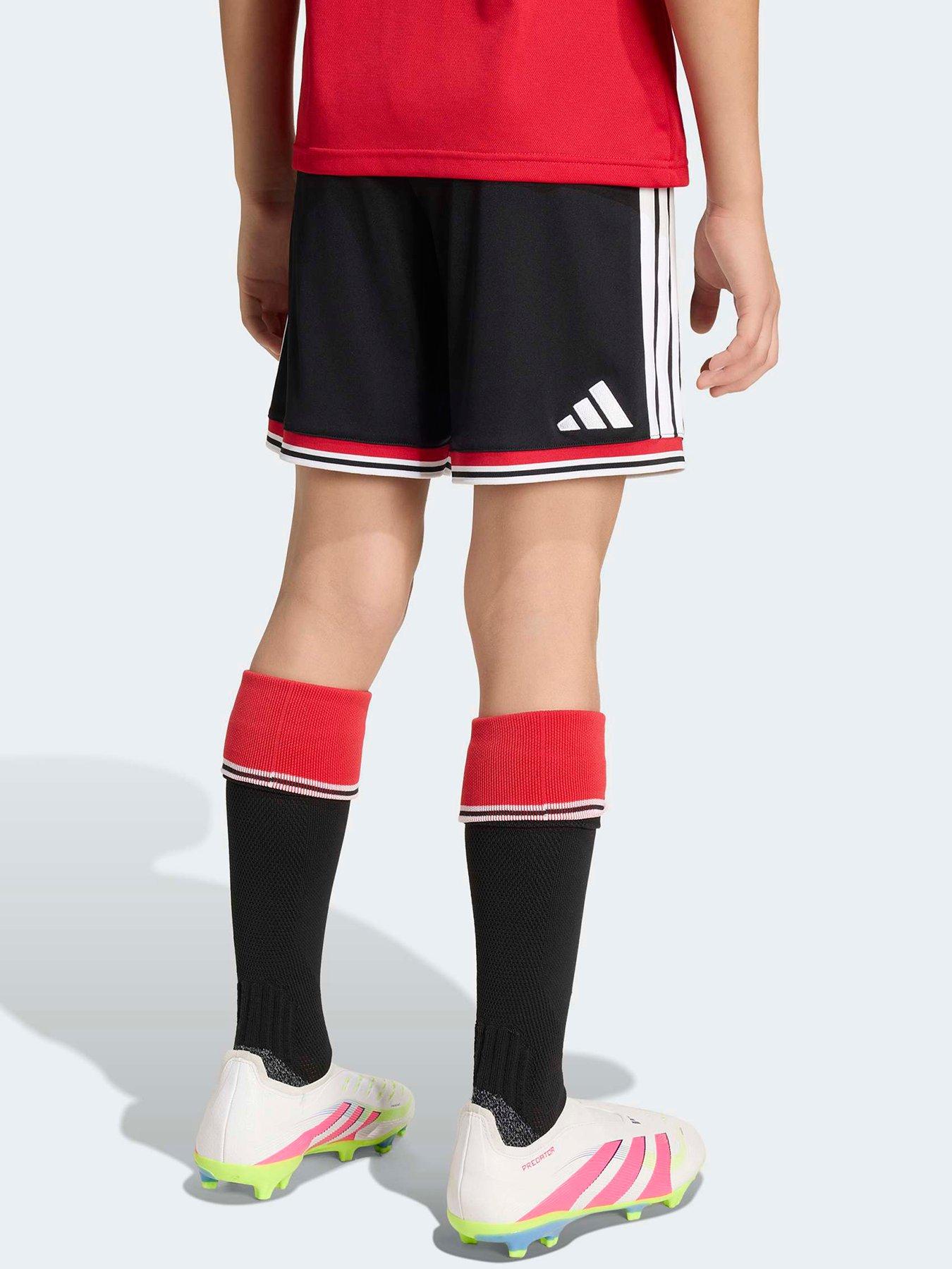 Image 3 of 6 of adidas Junior Manchester United 26/27 Alternate Home Shorts - Black