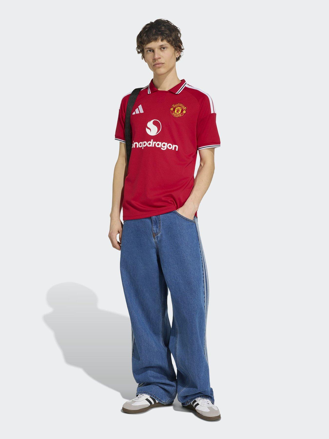 Image 3 of 5 of adidas Mens Manchester United 26/27 Home Stadium Replica Shirt - Red