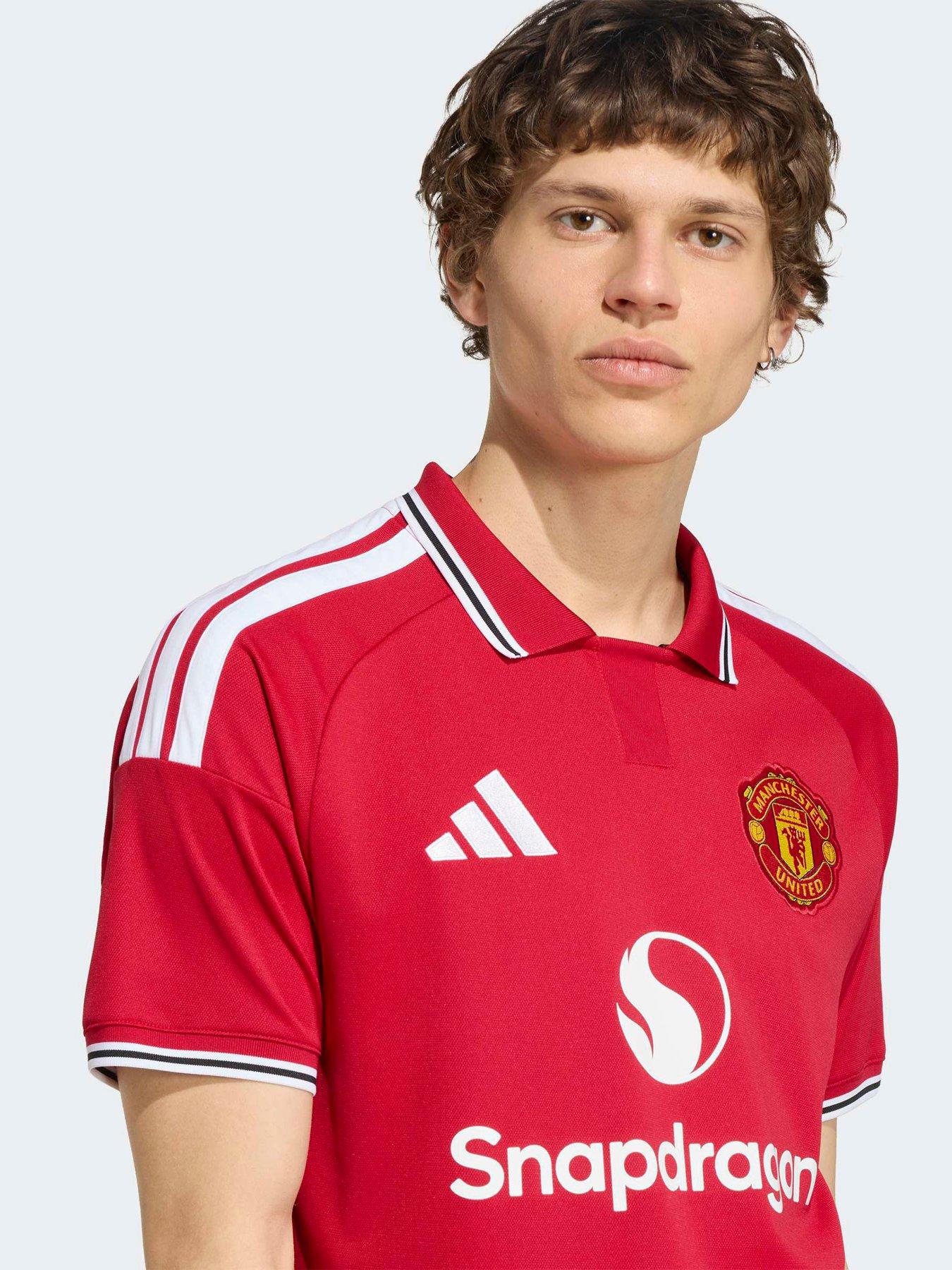 Image 4 of 5 of adidas Mens Manchester United 26/27 Home Stadium Replica Shirt - Red