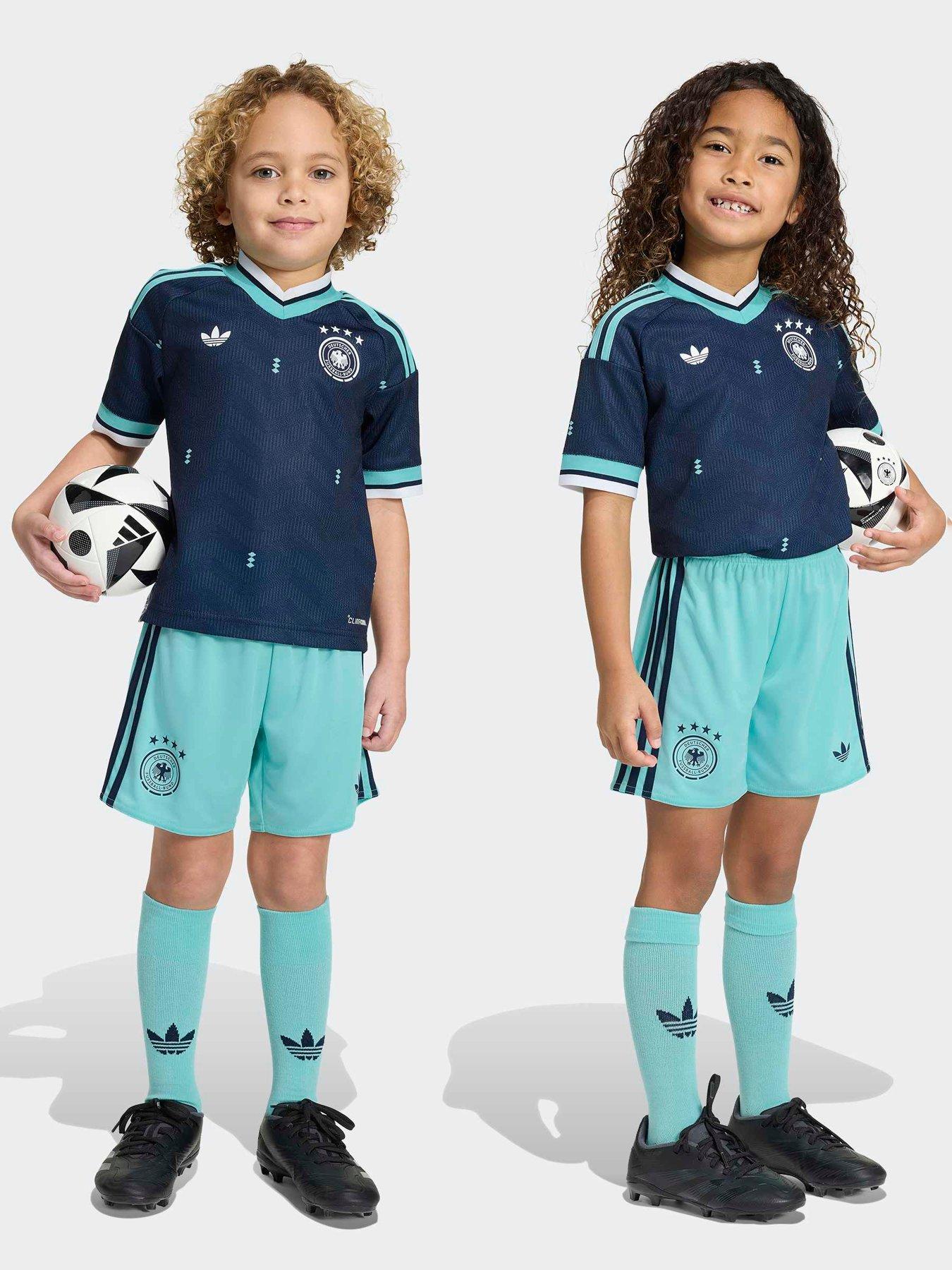 Image 1 of 3 of adidas Germany 26 Away Replica Mini Football Kit - Navy