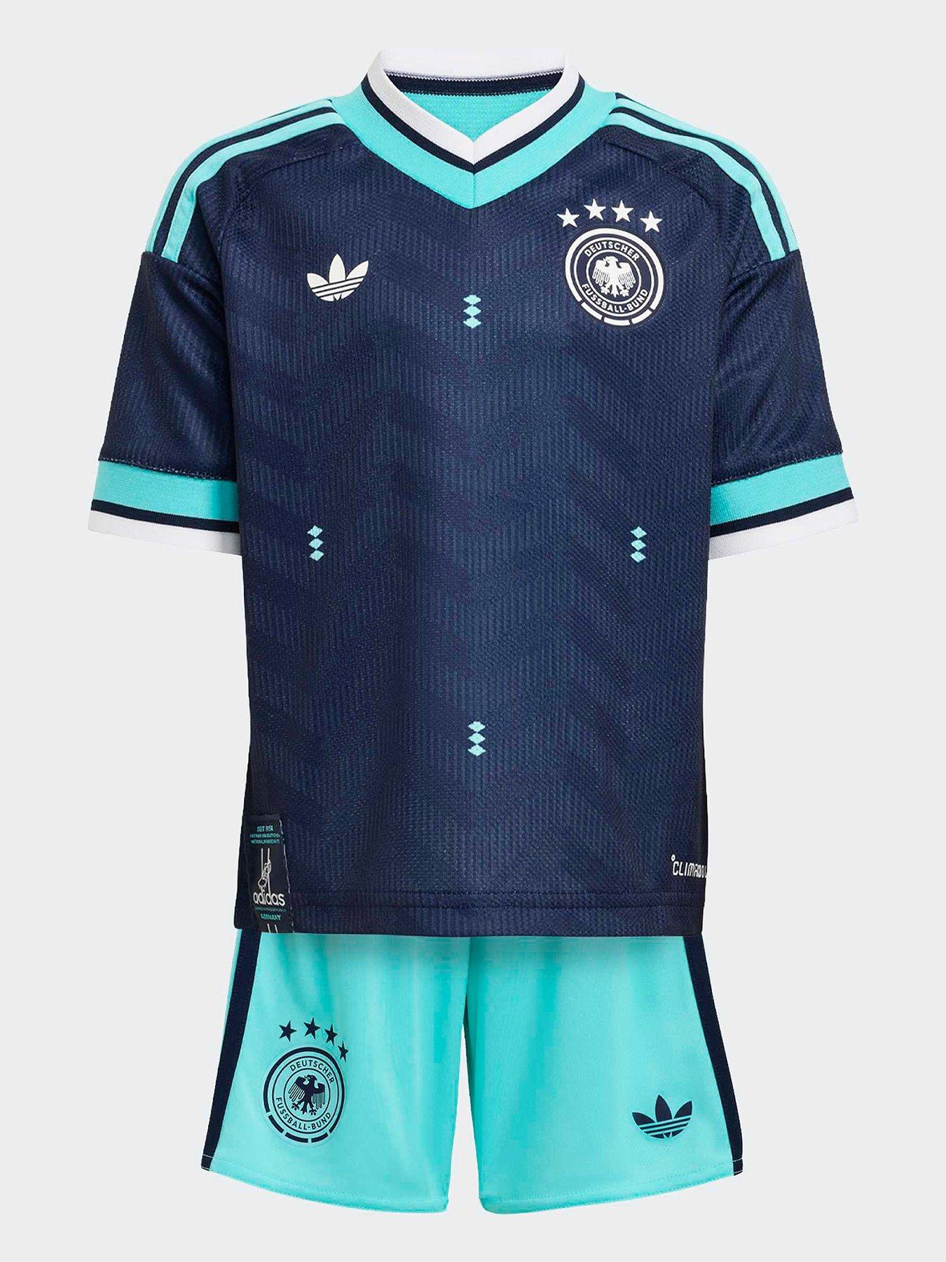 Image 2 of 3 of adidas Germany 26 Away Replica Mini Football Kit - Navy
