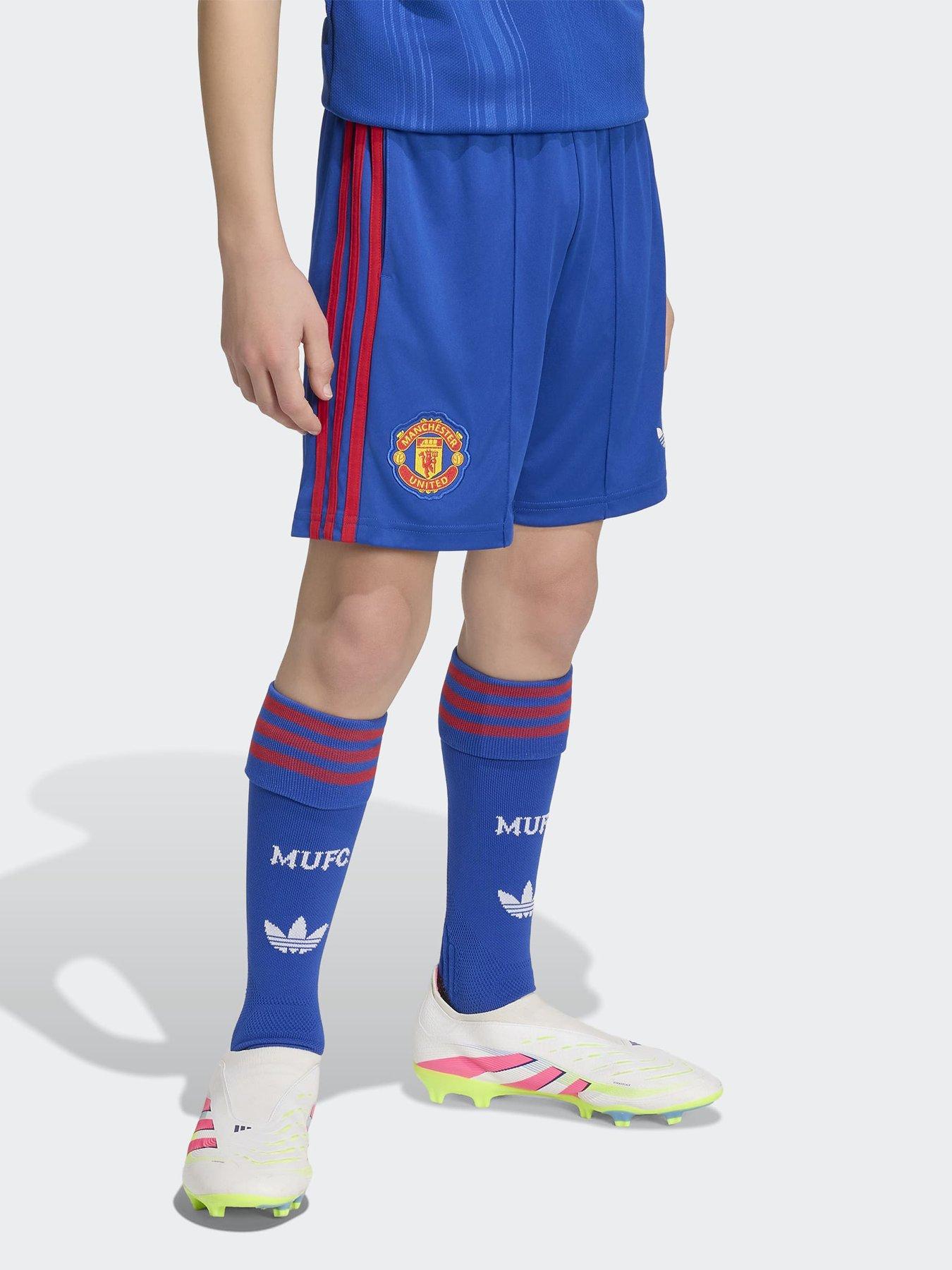 adidas Junior Manchester United 26/27 Away Shorts - Blue