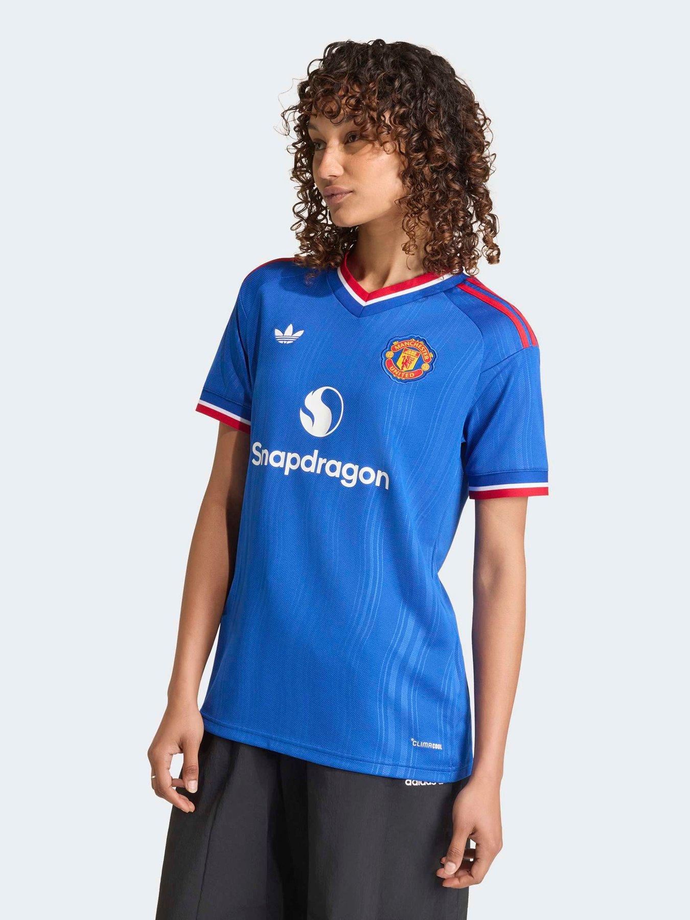 adidas Womens Manchester United 26/27 Away Stadium Replica Shirt - Blue