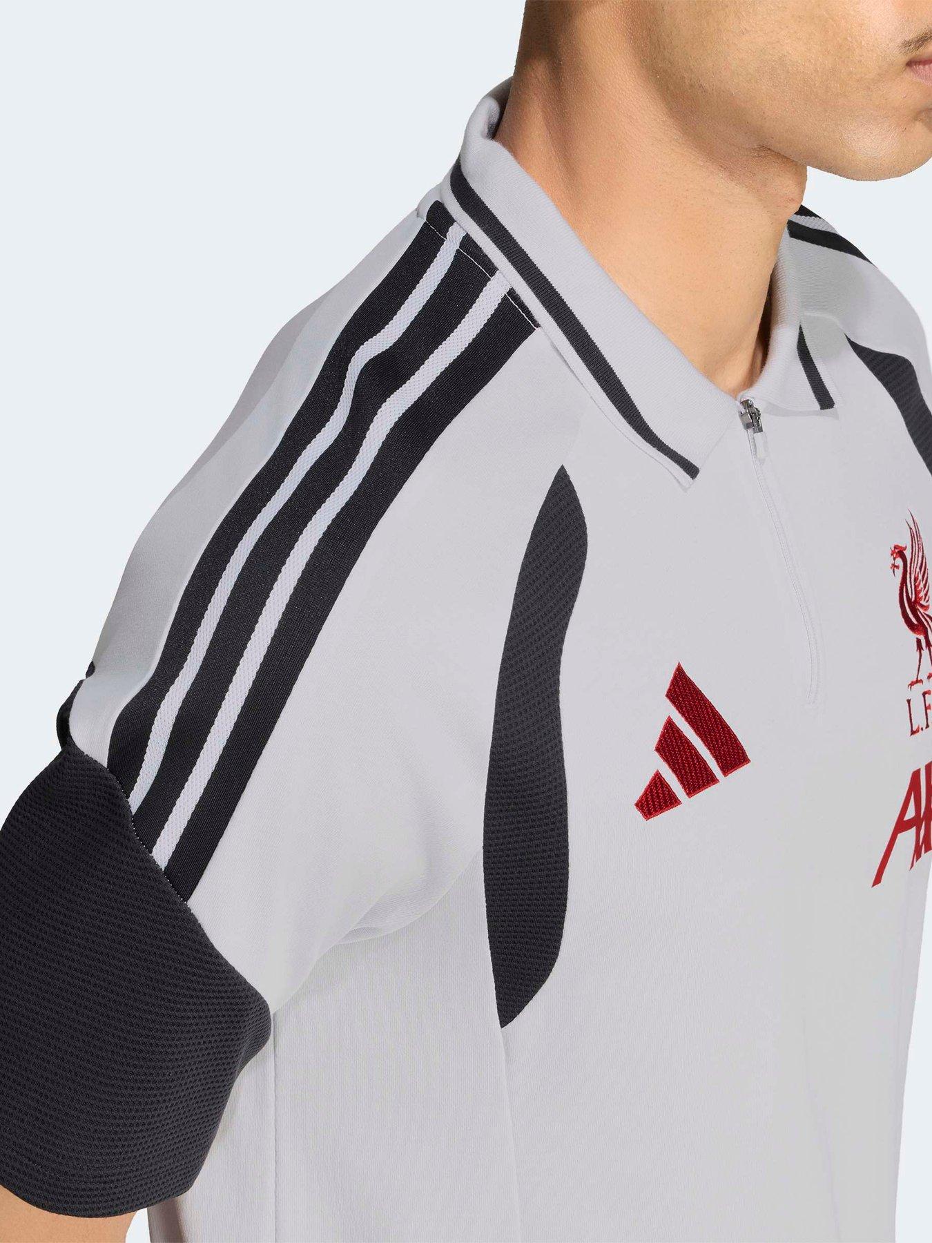 Image 4 of 5 of adidas Mens Liverpool Fc Training Polo - Grey