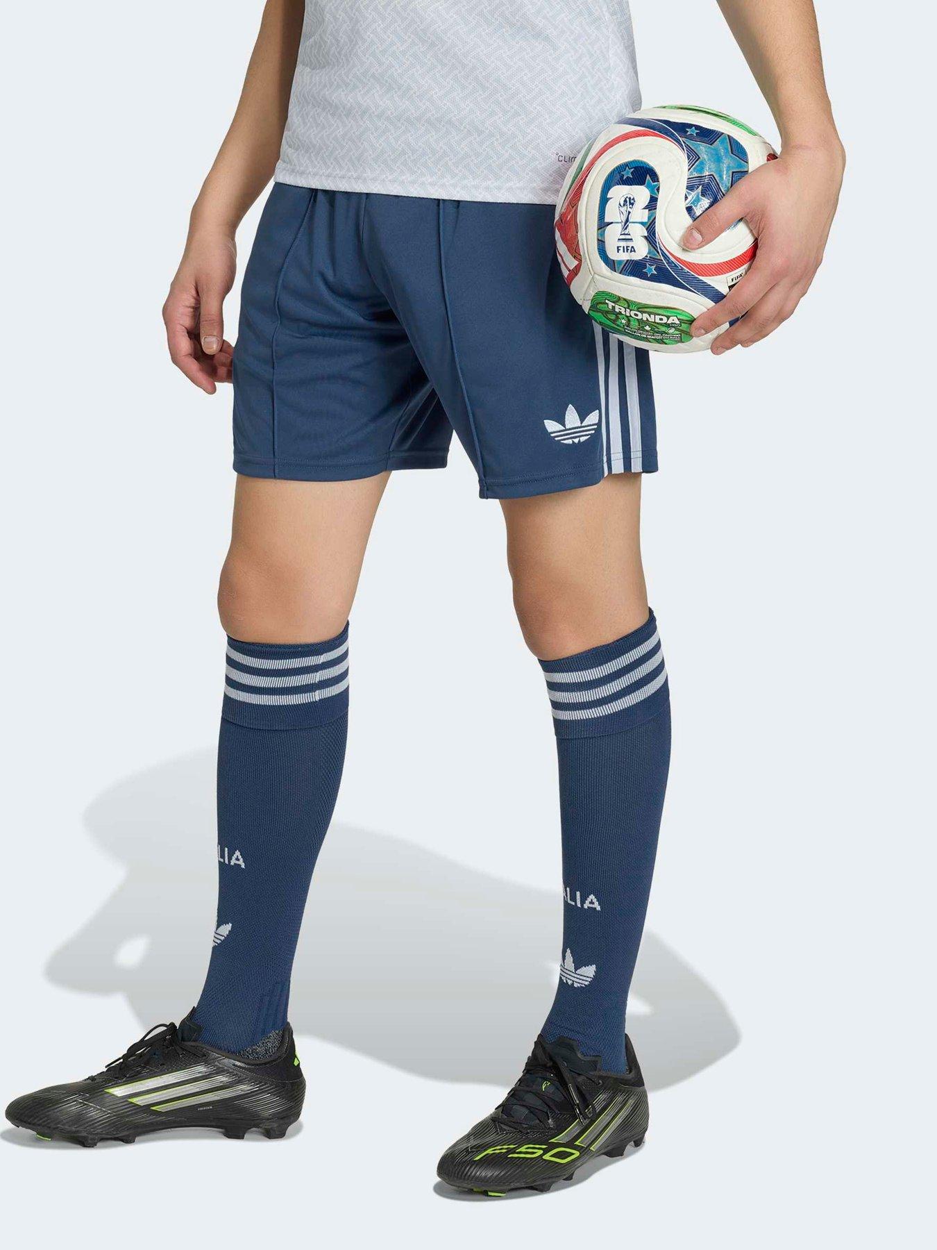 adidas Mens Italy 26 Away Replica Football Shorts - Blue