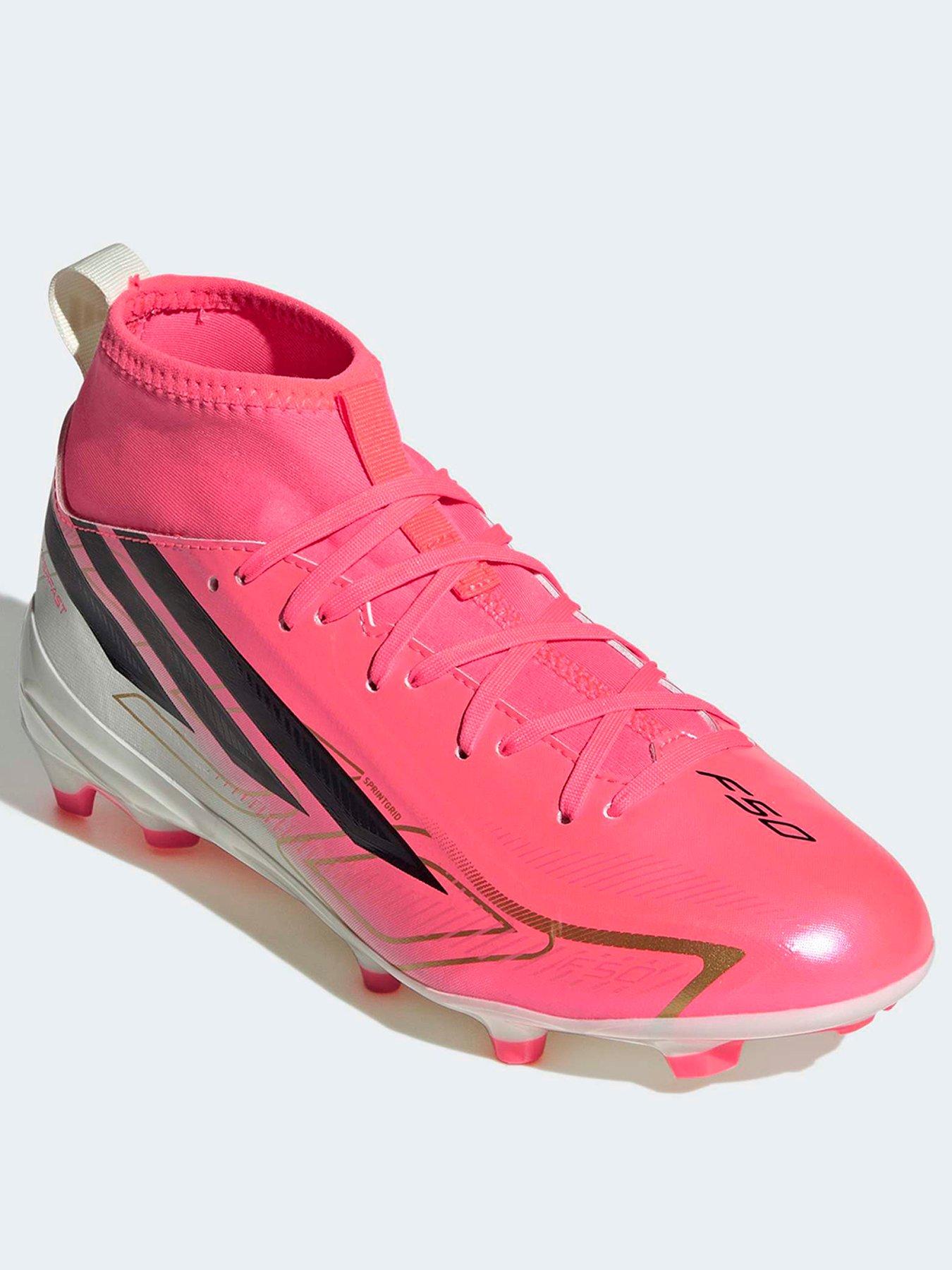 Image 2 of 6 of adidas Junior F50 Hyperfast League Firm Ground Football Boots - Pink