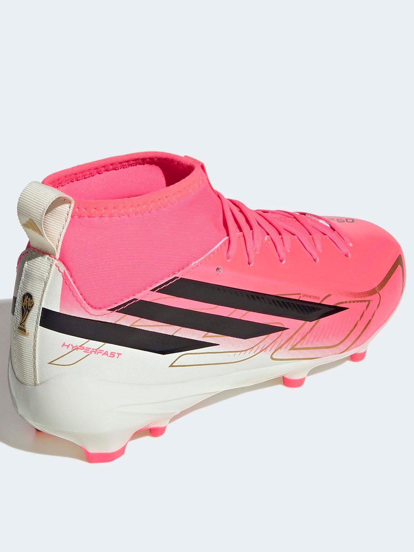 Image 3 of 6 of adidas Junior F50 Hyperfast League Firm Ground Football Boots - Pink