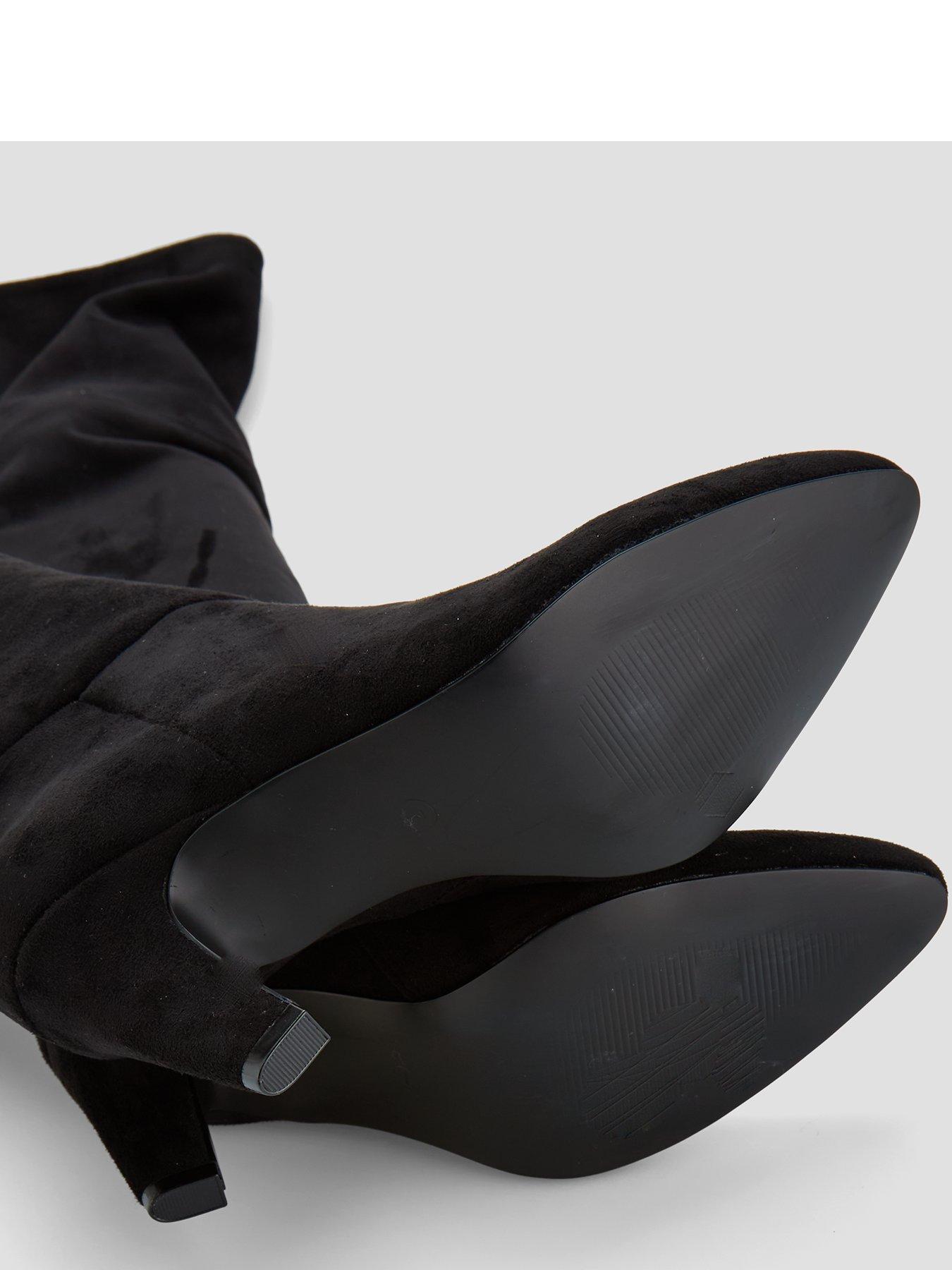 Image 5 of 7 of The Very Collection Over Knee Heeled Boot - Black