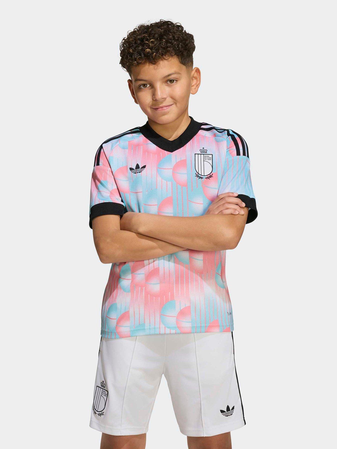 adidas Junior Belgium 26 Away Replica Football Shirt - Blue