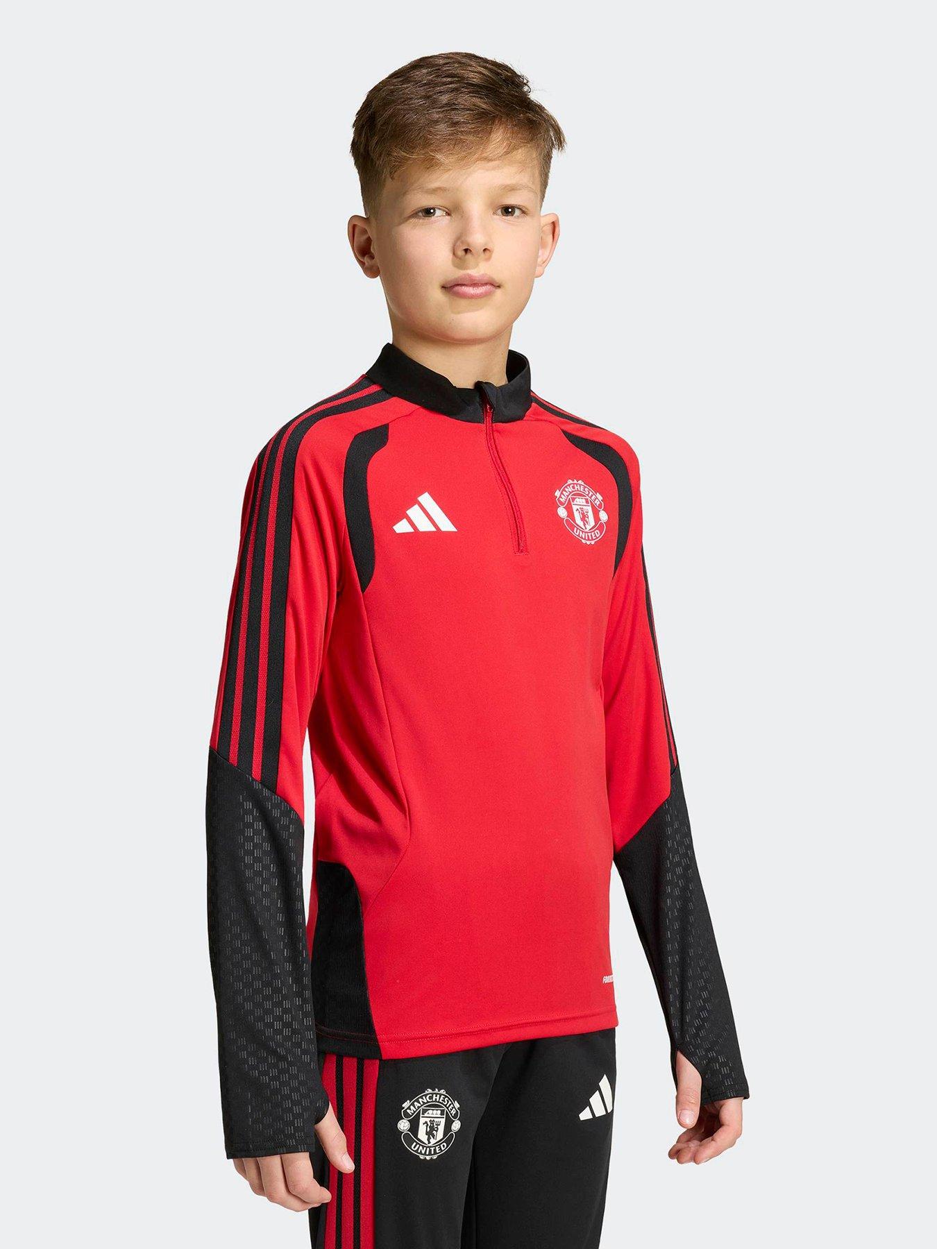 Image 1 of 6 of adidas Junior Manchester United 26/27 Training Top - Red
