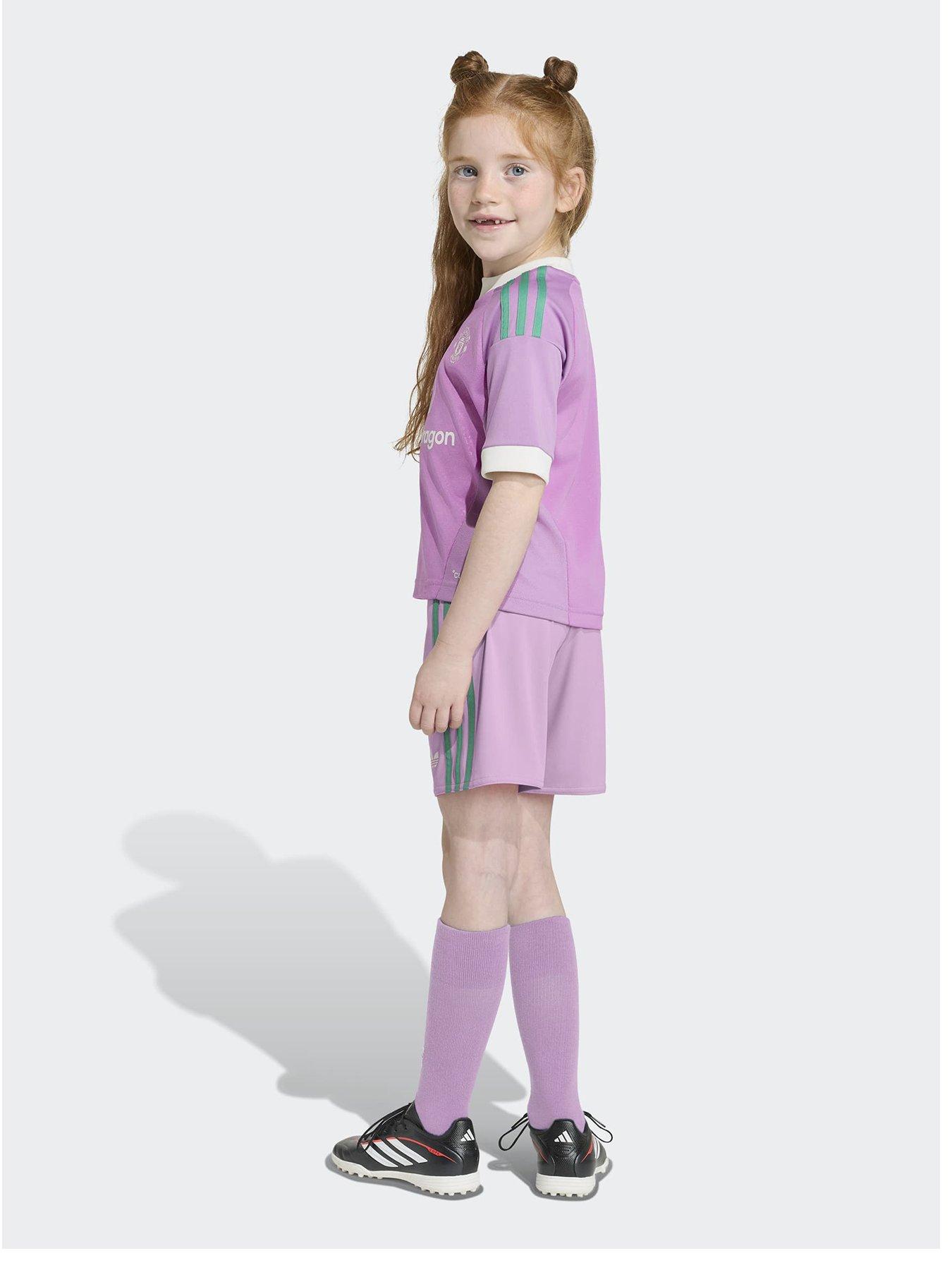 Image 3 of 5 of adidas Junior Manchester United 26/27 Away Goal Keeper Mini Kit - Purple