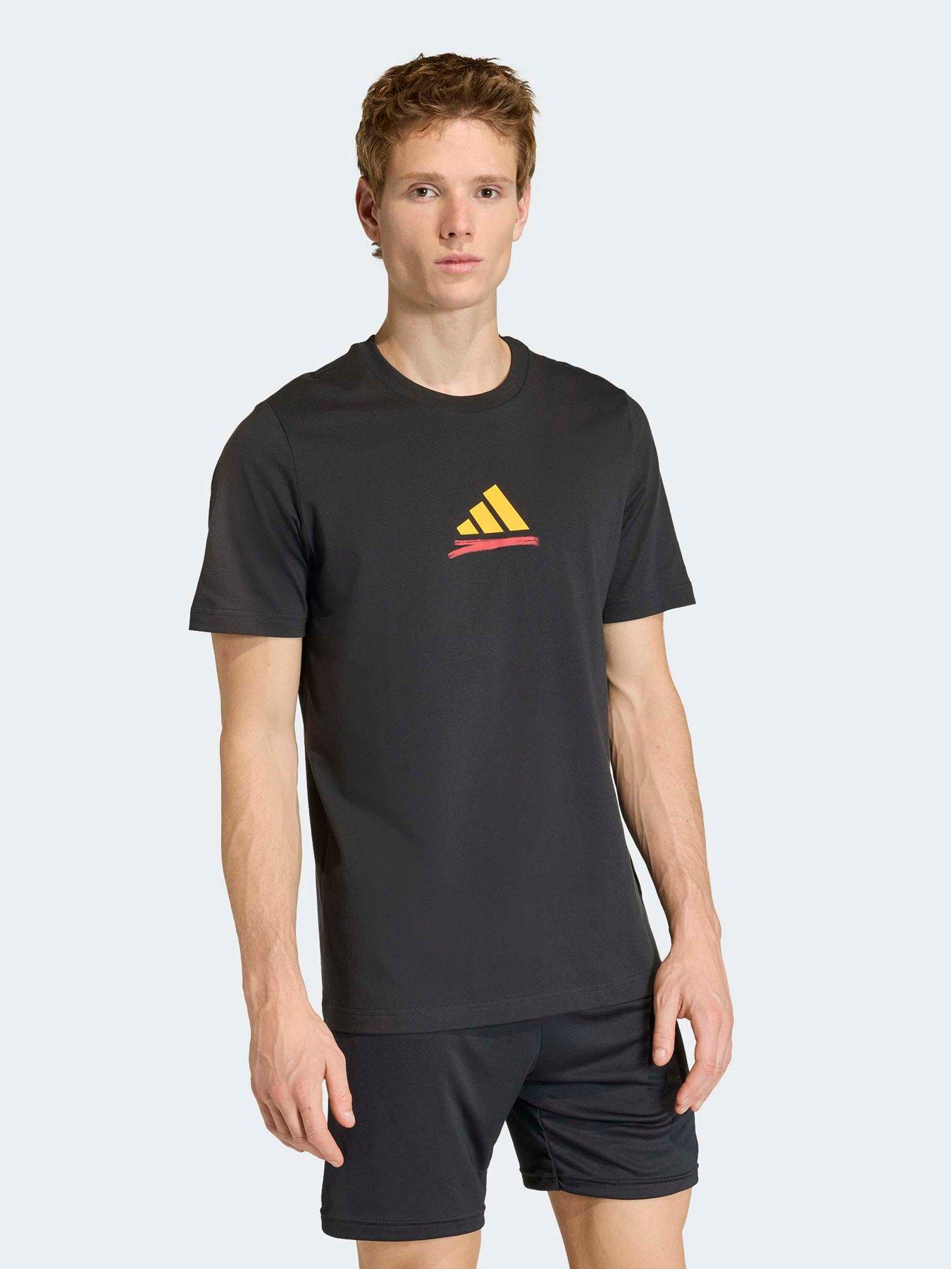 Image 1 of 5 of adidas Mens Germany World Cup T-Shirt - Black