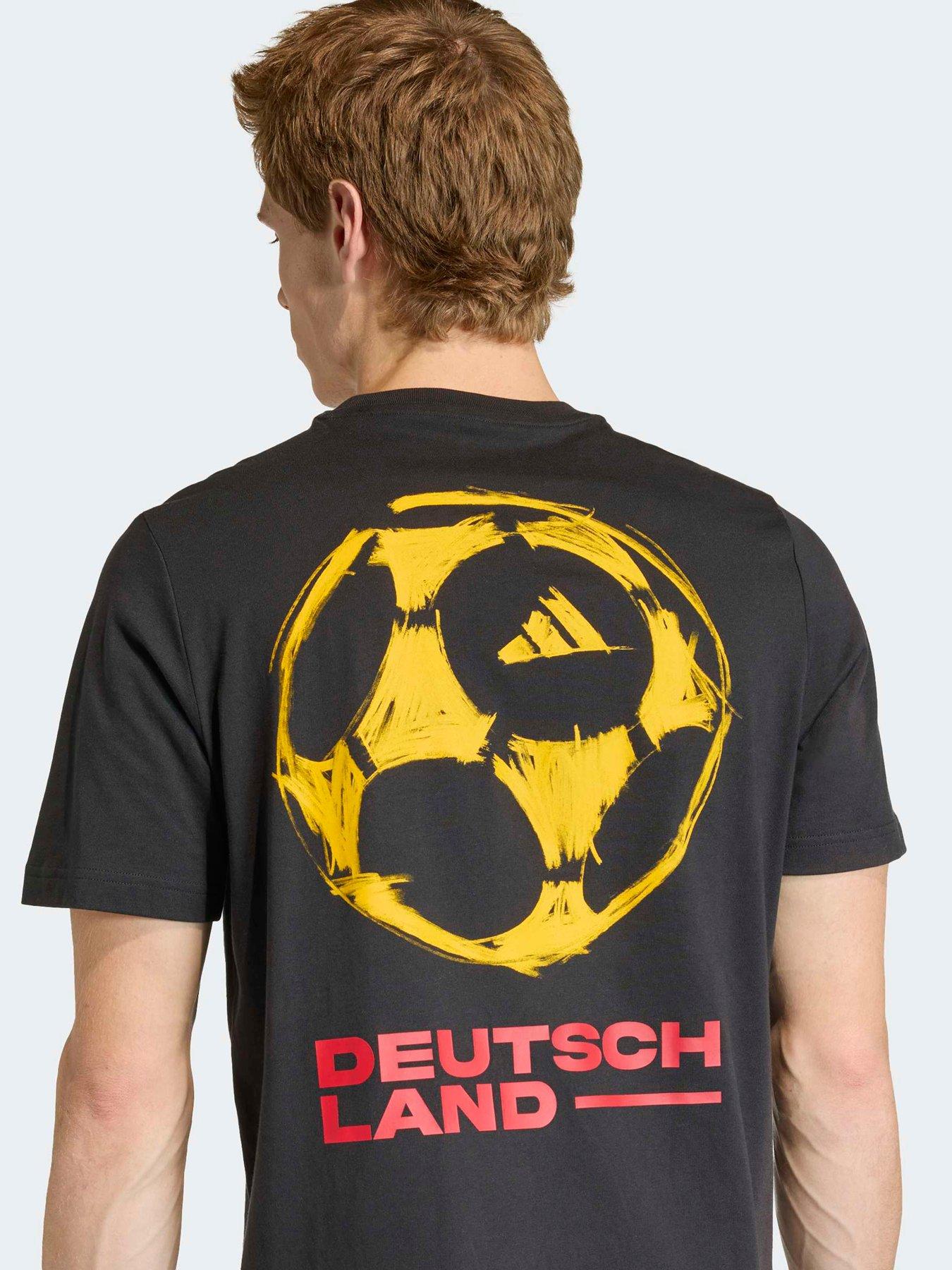 Image 4 of 5 of adidas Mens Germany World Cup T-Shirt - Black