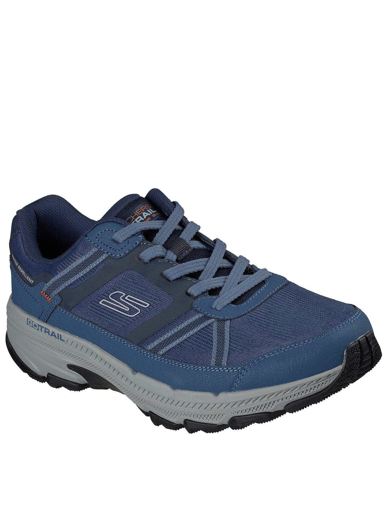 Skechers Men's Go Run Trail Altitude 2.0 Mesh Trail Running Trainers with 3D Print Detail - Navy