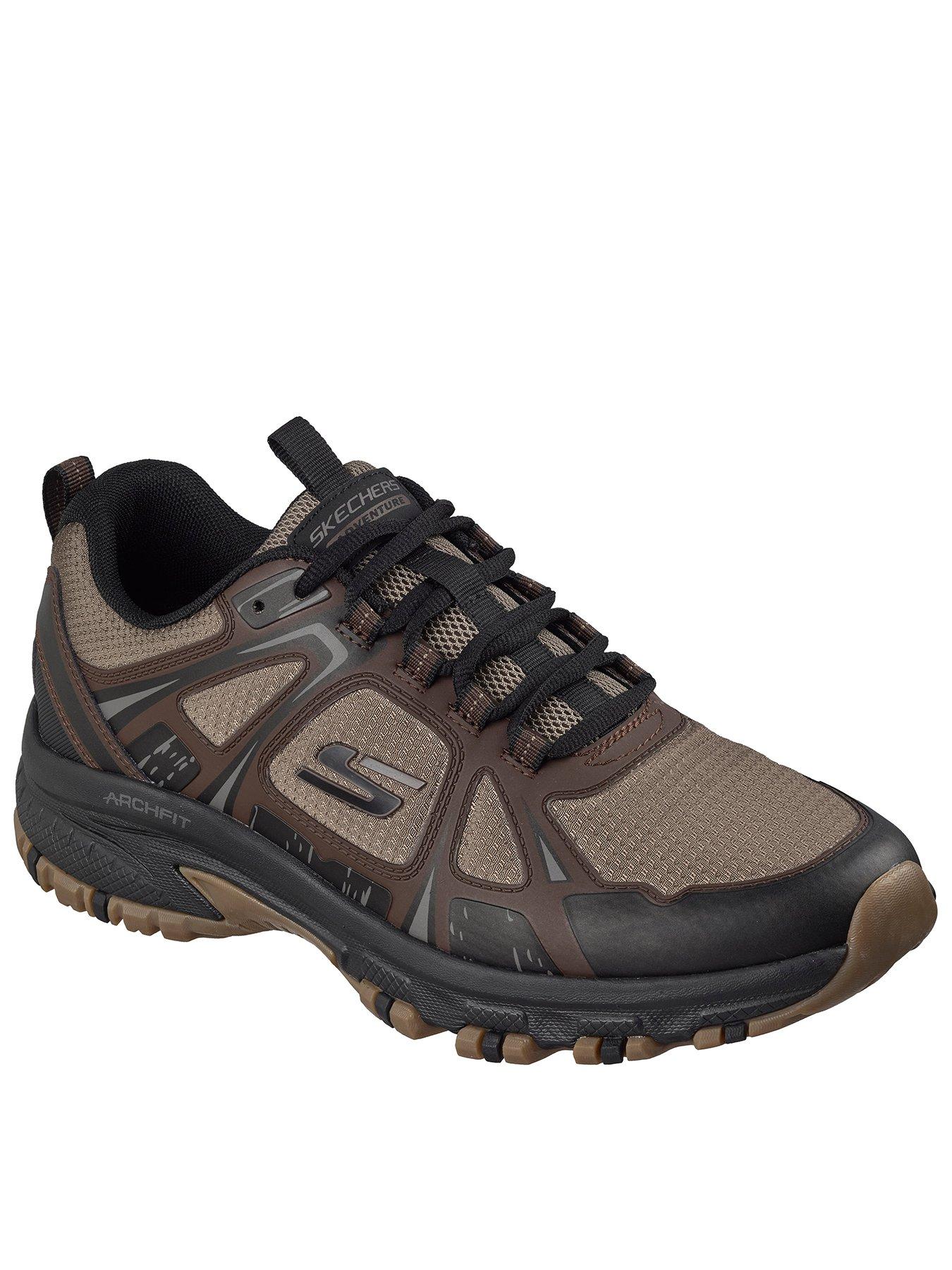 Image 1 of 1 of Skechers Arch Fit Hillcrest Arch Fit Hotmelt Overlay Lace-Up - Brown