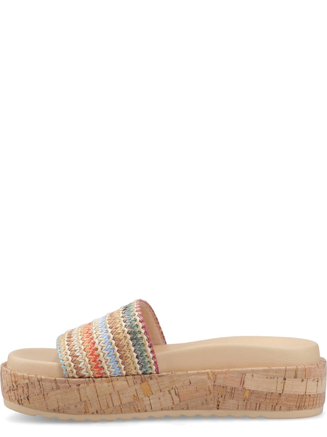 Image 4 of 5 of Rocket Dog Faye Alti Raffia Sandal-multi Stripe